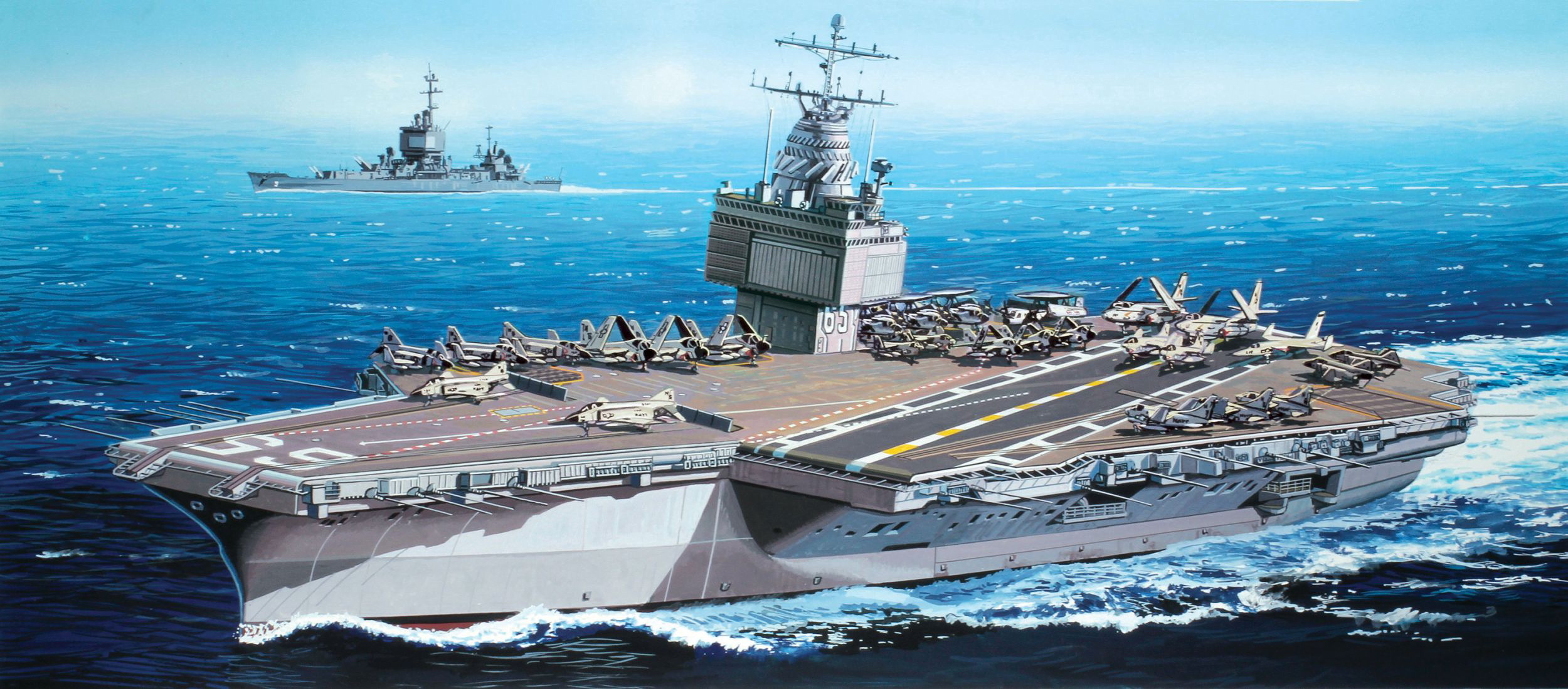 рисунок USS Enterprise CVN-65 1969