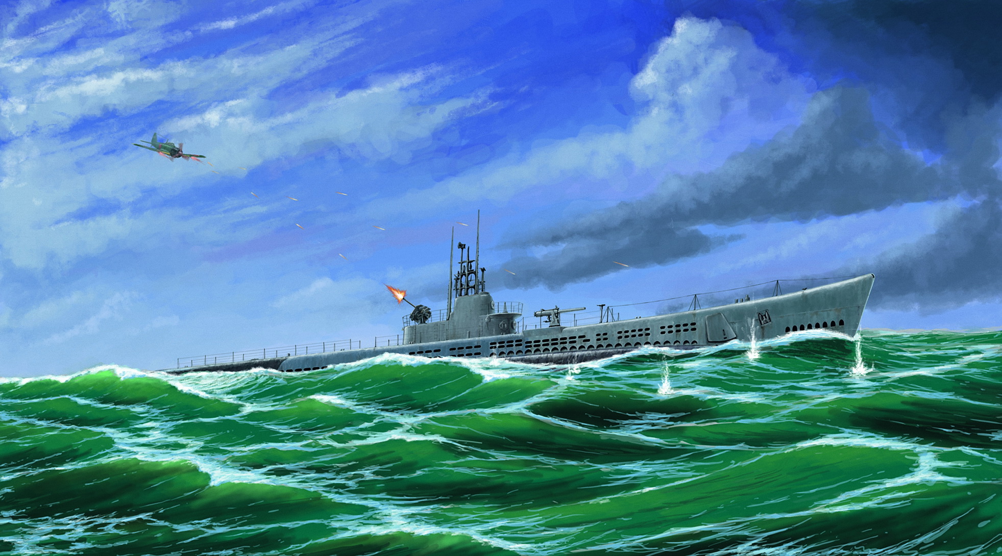 рисунок USS Gato SS-212 1944