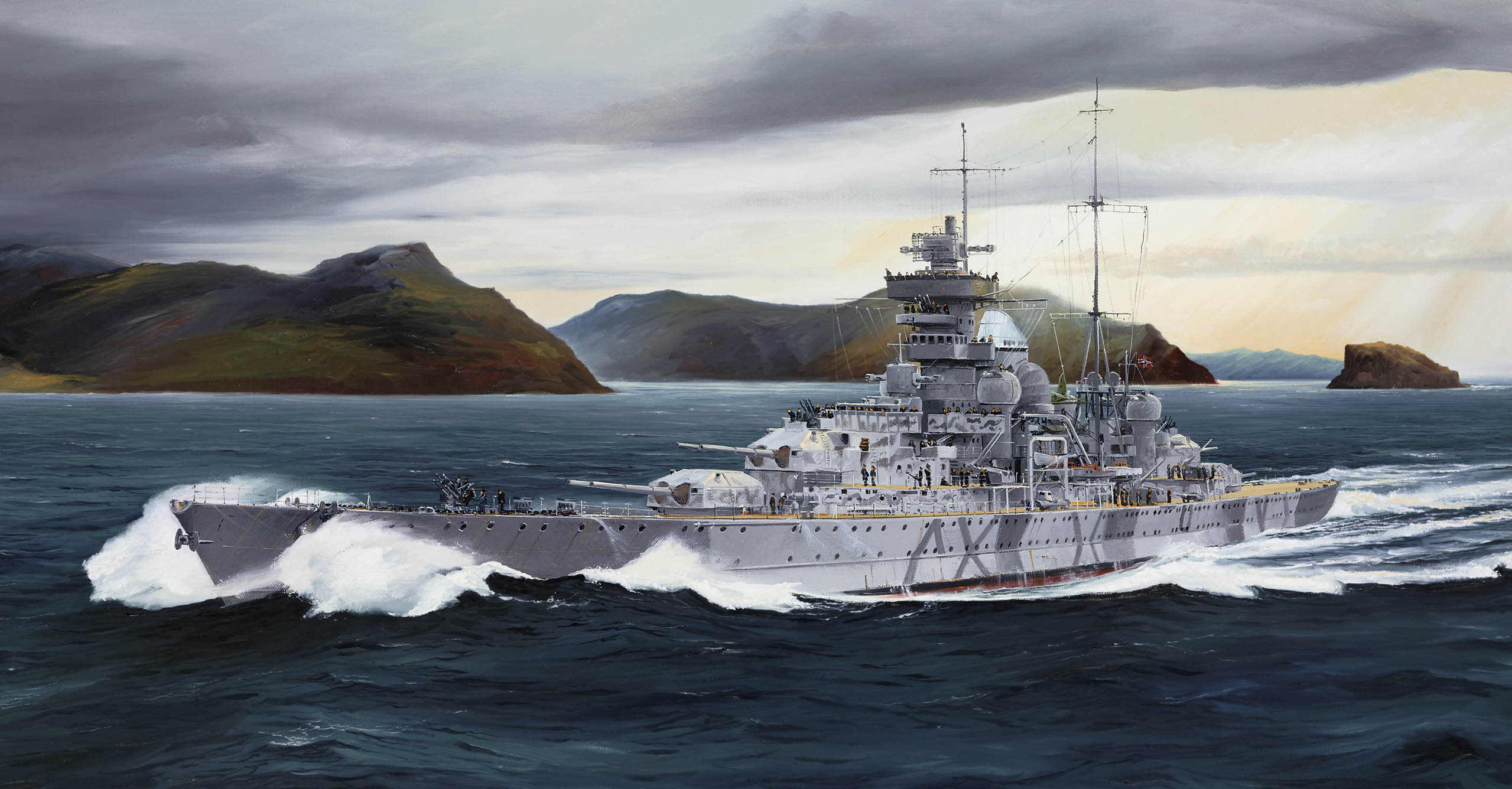 рисунок German Heavy Cruiser Prinz Eugen 1942