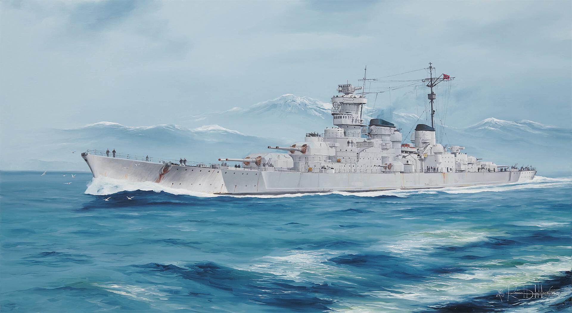 рисунок DKM Battlecruiser Barbarossa