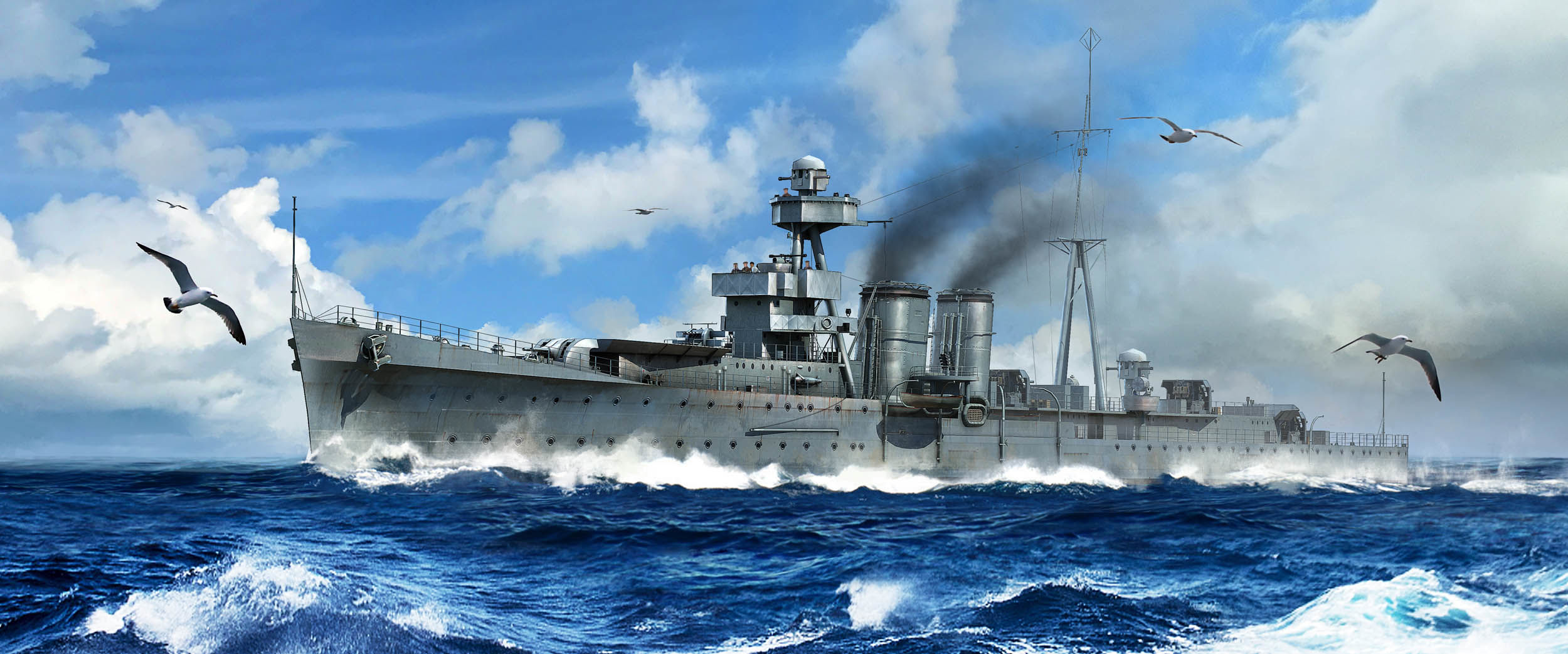 рисунок HMS Calcutta