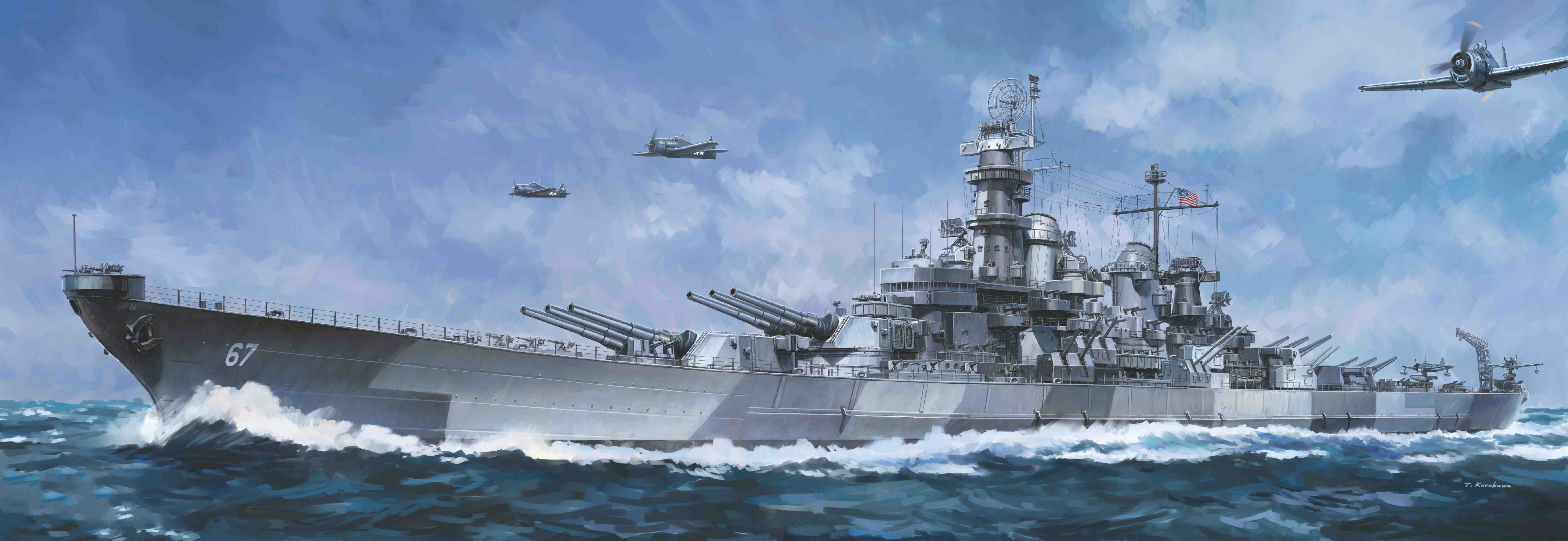 рисунок USS Montana BB-67 Battleship