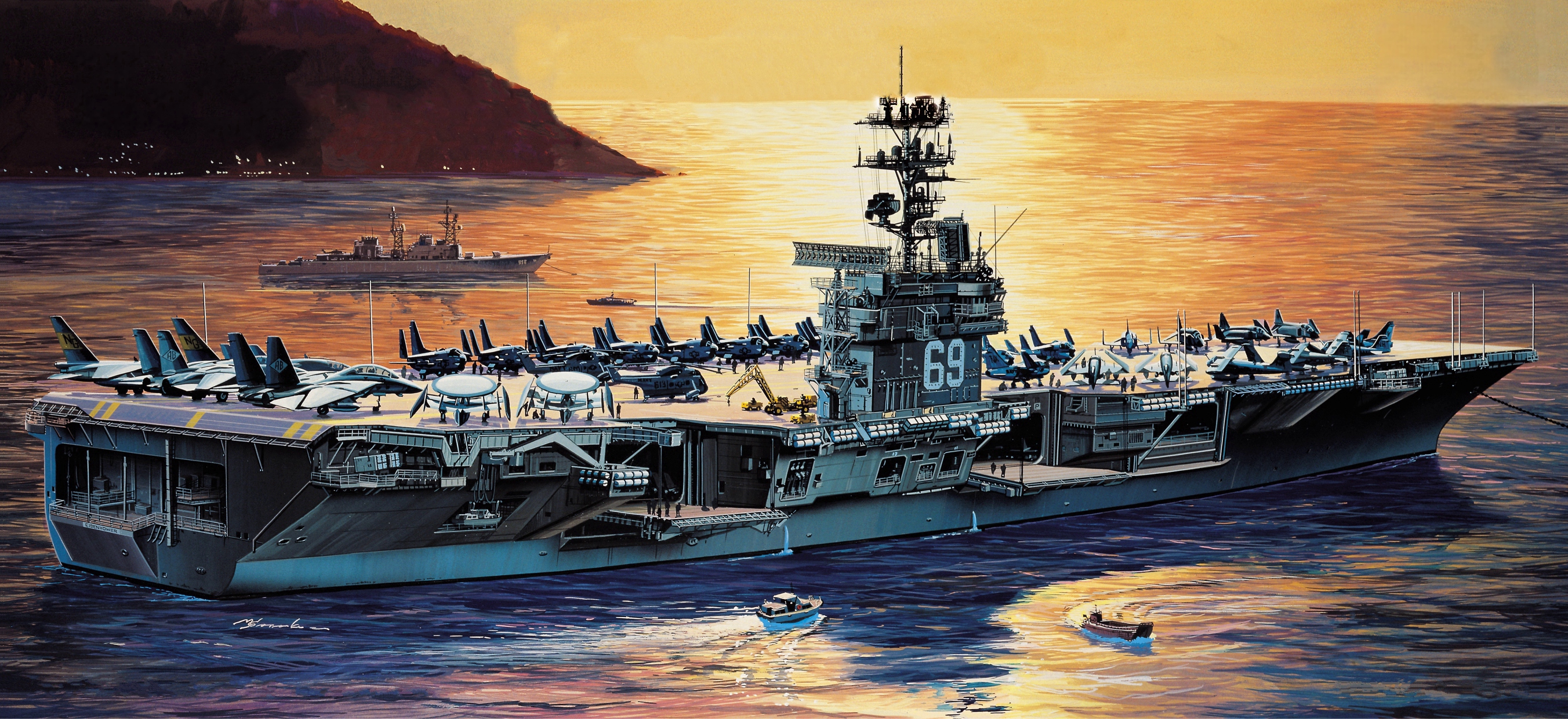 рисунок CVN-69 USS Eisenhower