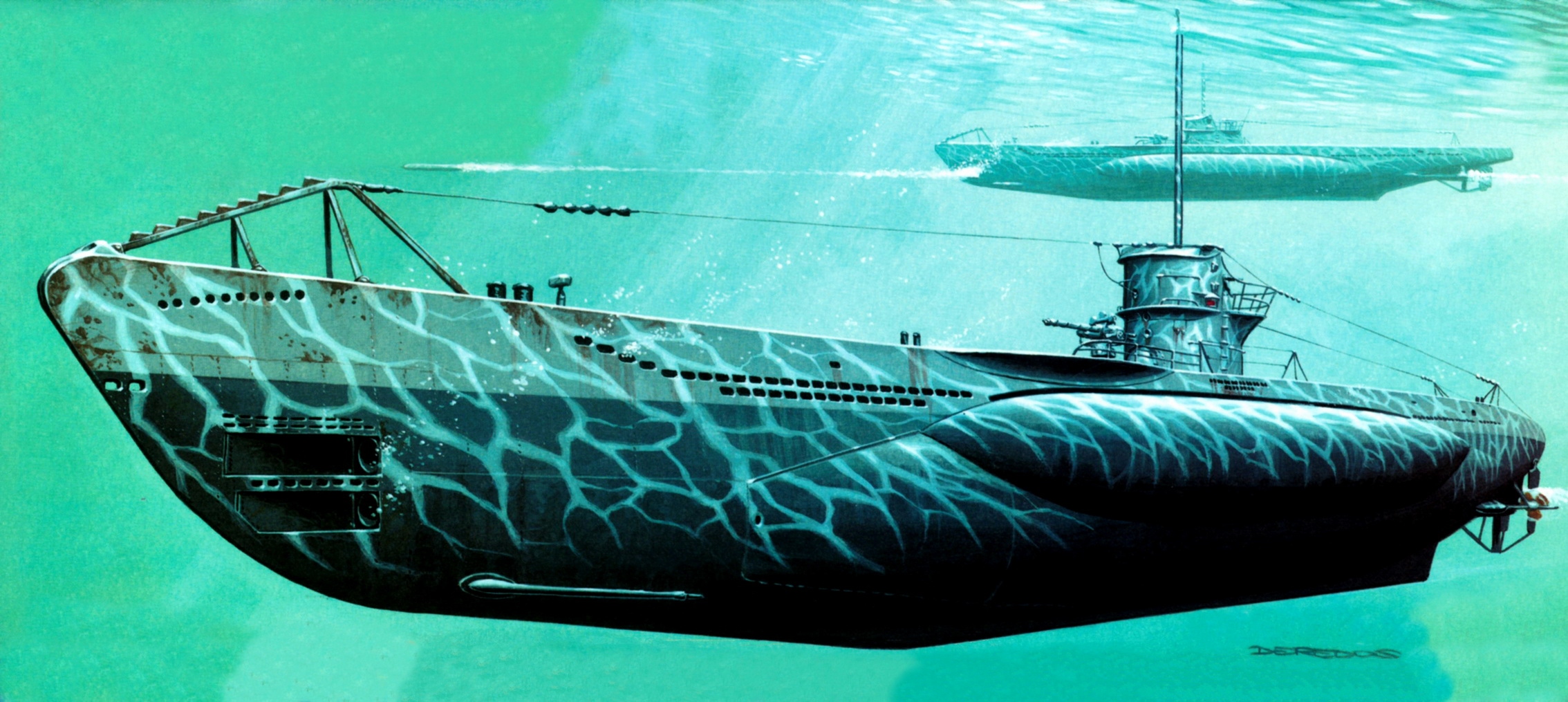 рисунок German U-Boot U-570 Type VIIC