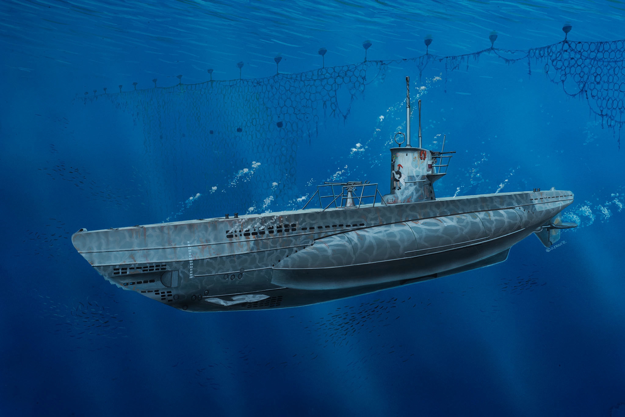 рисунок German Submarine Type IIB (1943)