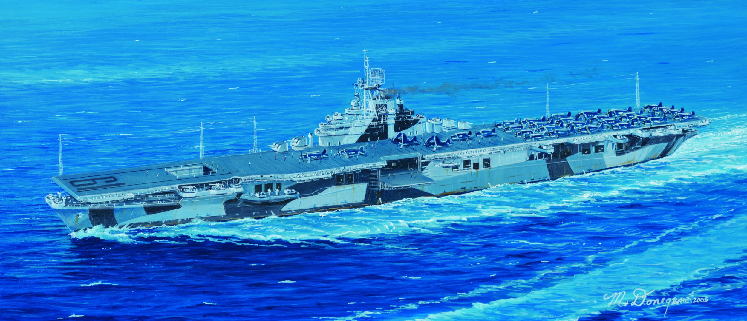 рисунок USS Hancock CV-19