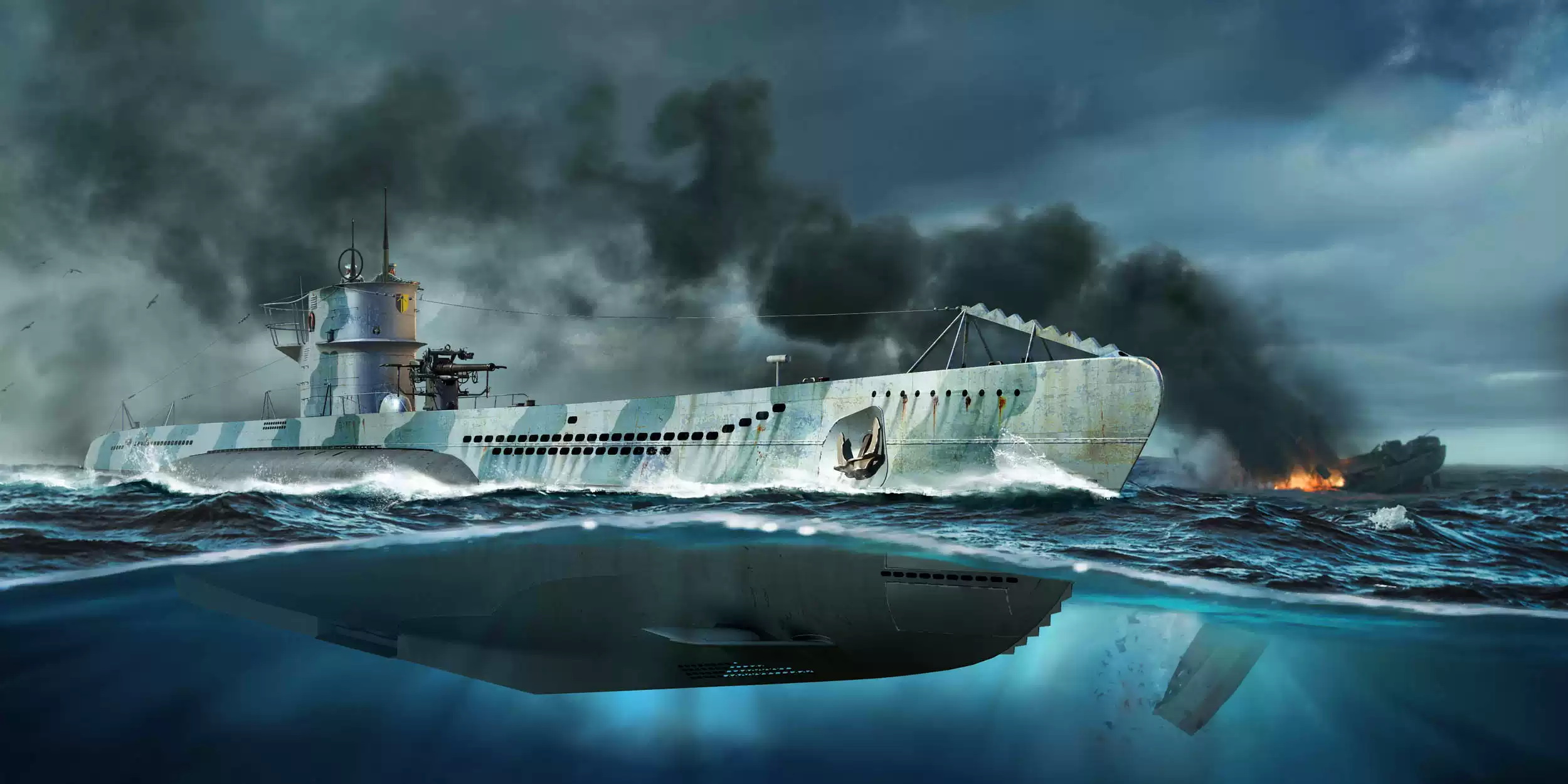 рисунок DKM Navy Type VII-C U-Boat