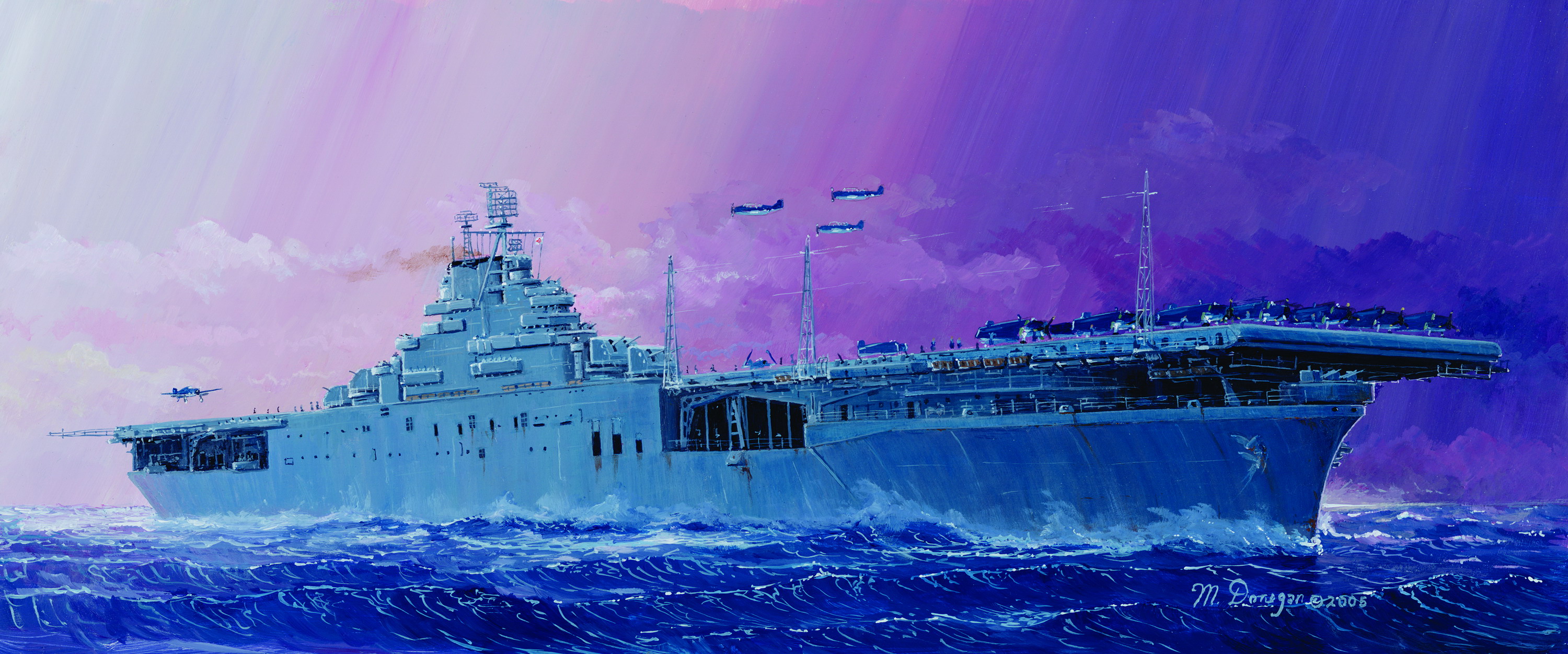 рисунок USS Essex CV-9
