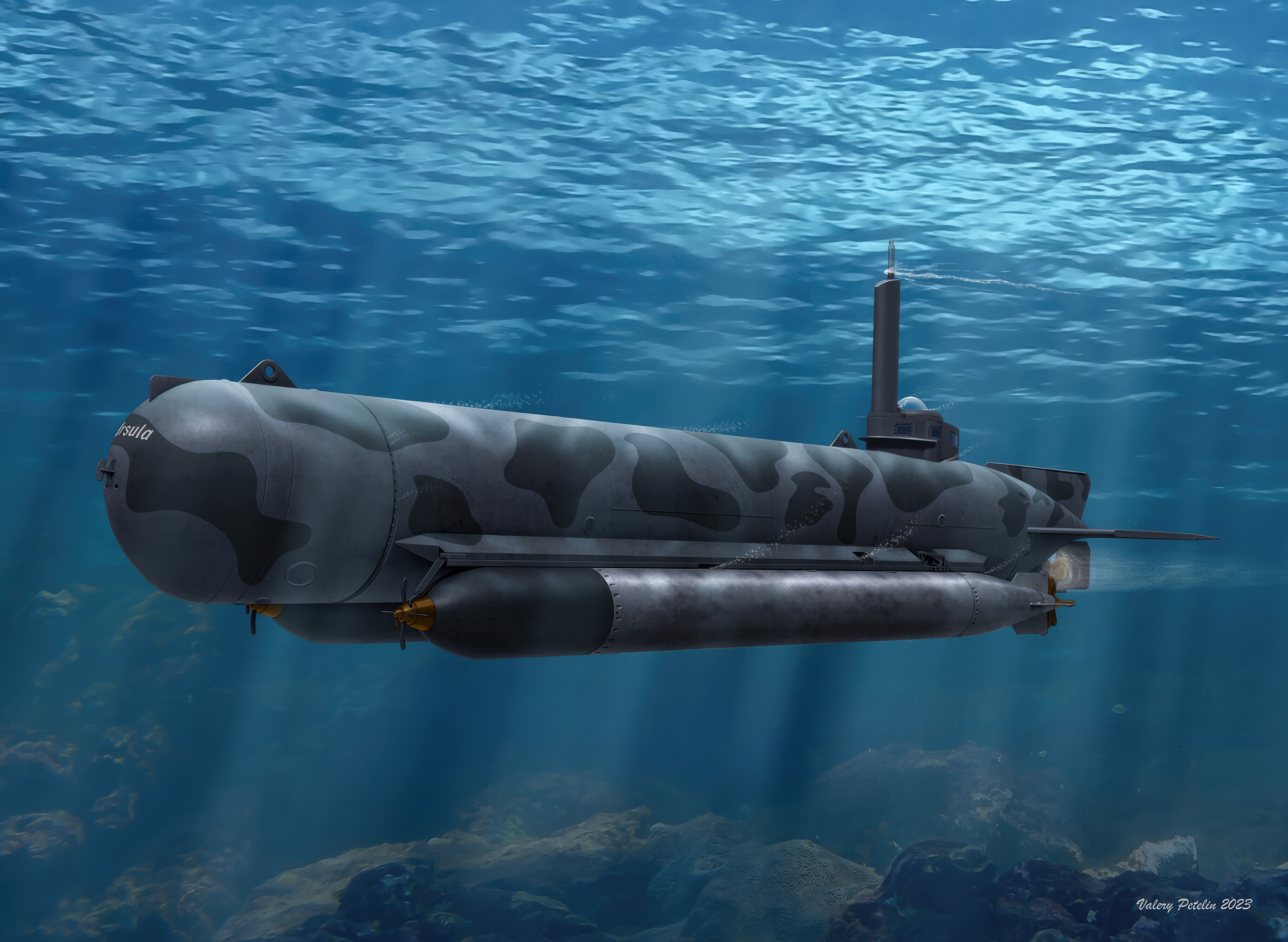 рисунок Подводная лодка типа «Molch»