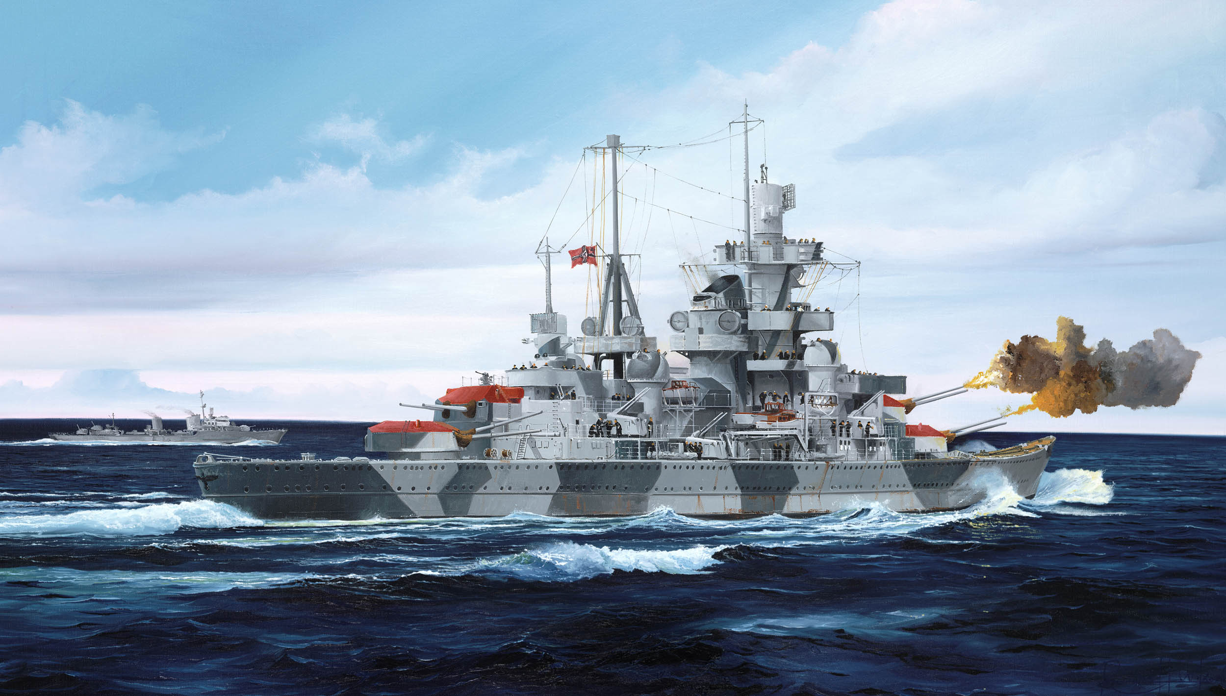 рисунок German Cruiser Admiral Hipper 1941