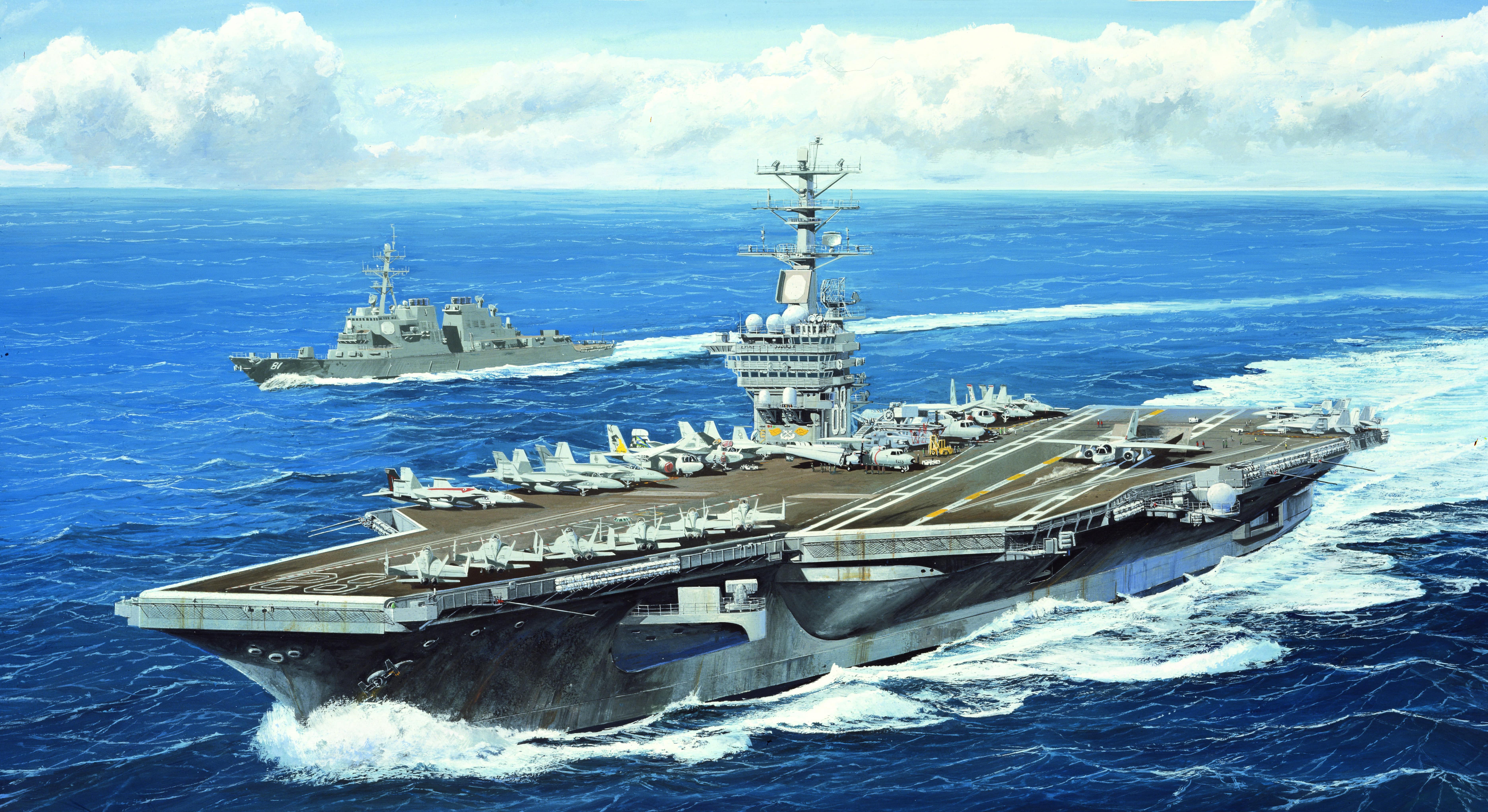 рисунок USS Nimitz CVN-68