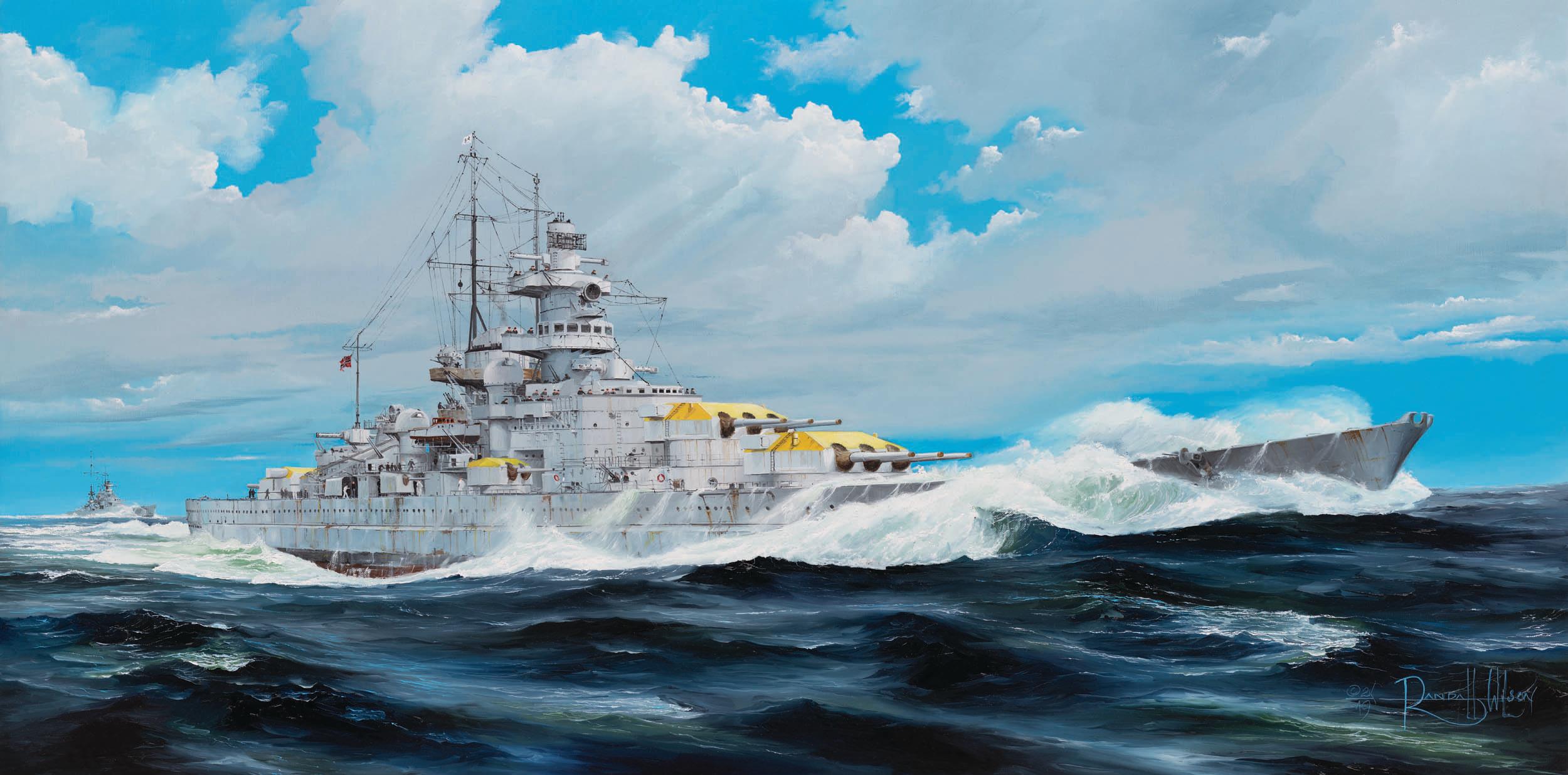 рисунок German Battleship Gneisenau