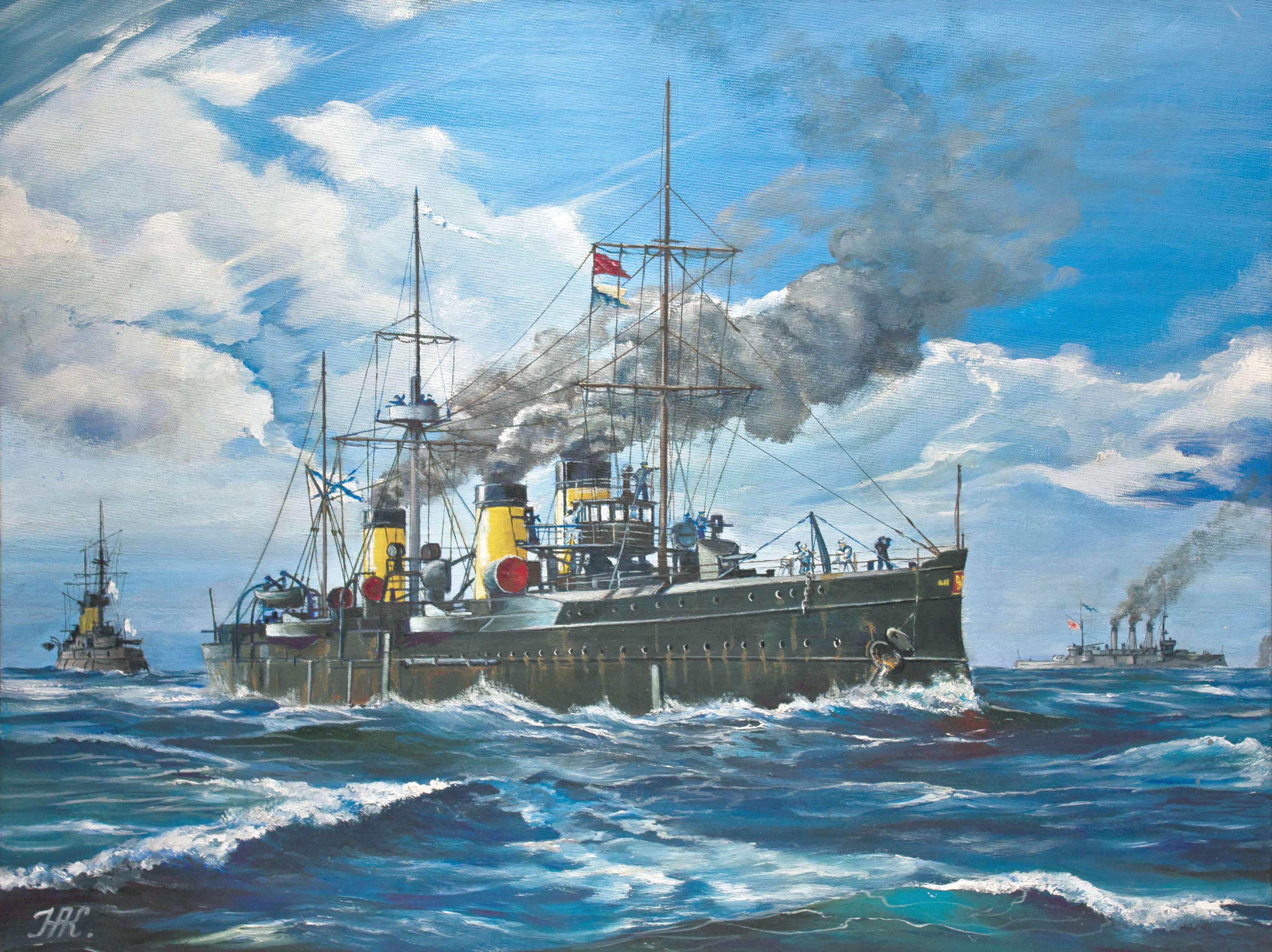 рисунок Крейсер II-го ранга «Изумруд»
