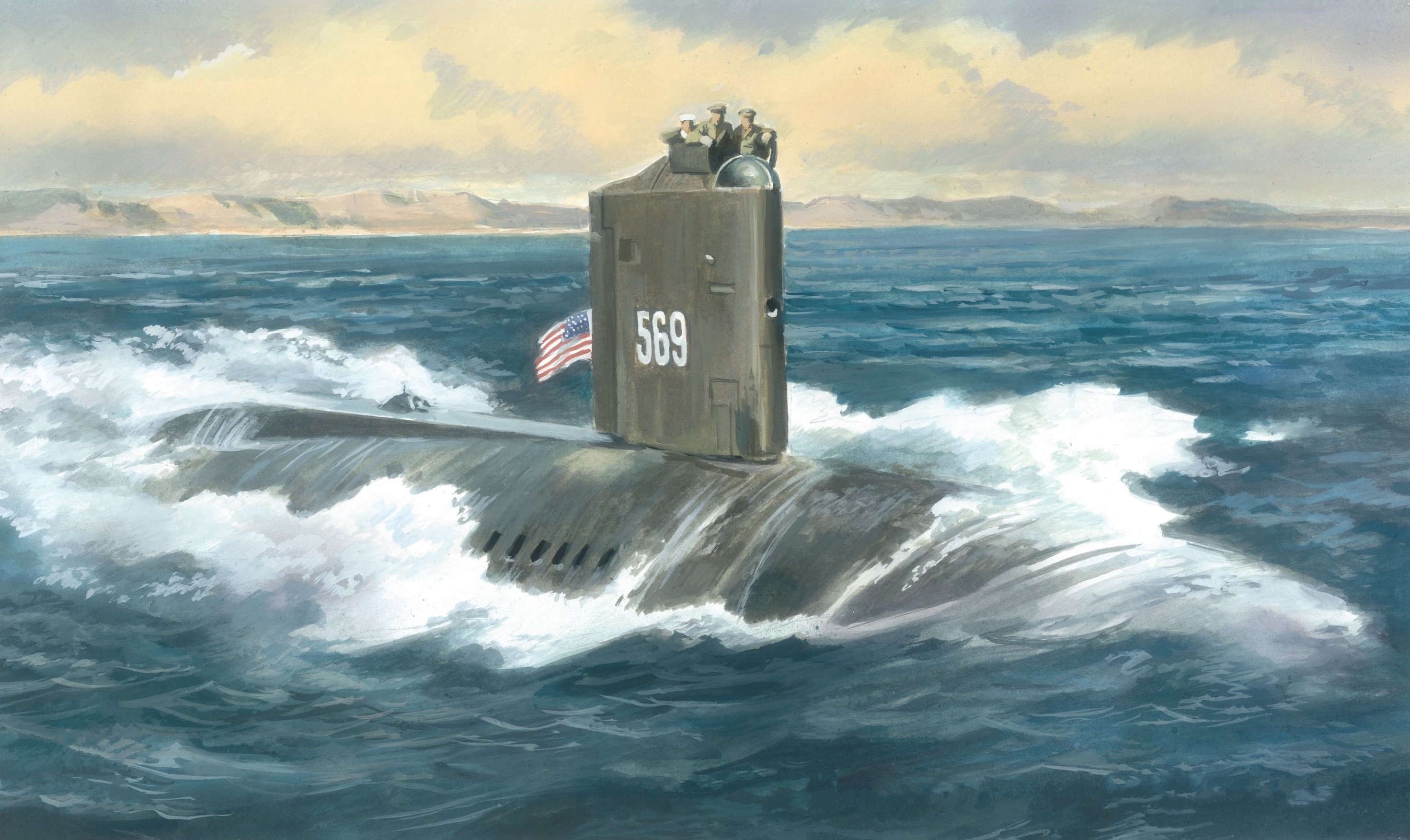 рисунок USS Albacore AGSS-569