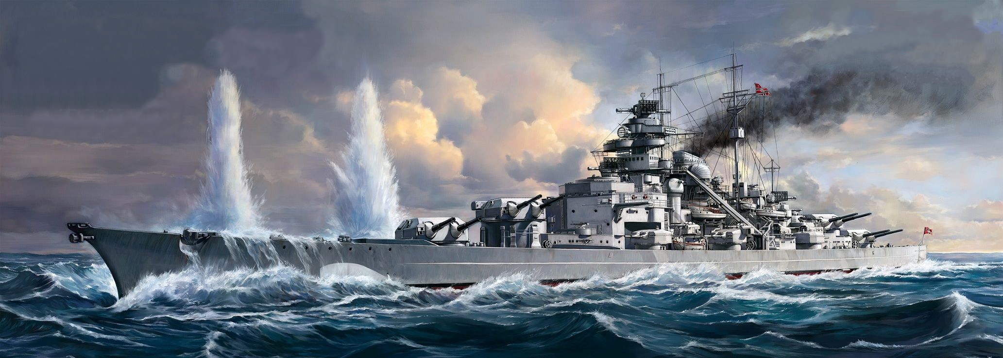 рисунок German Battleship Bismarck