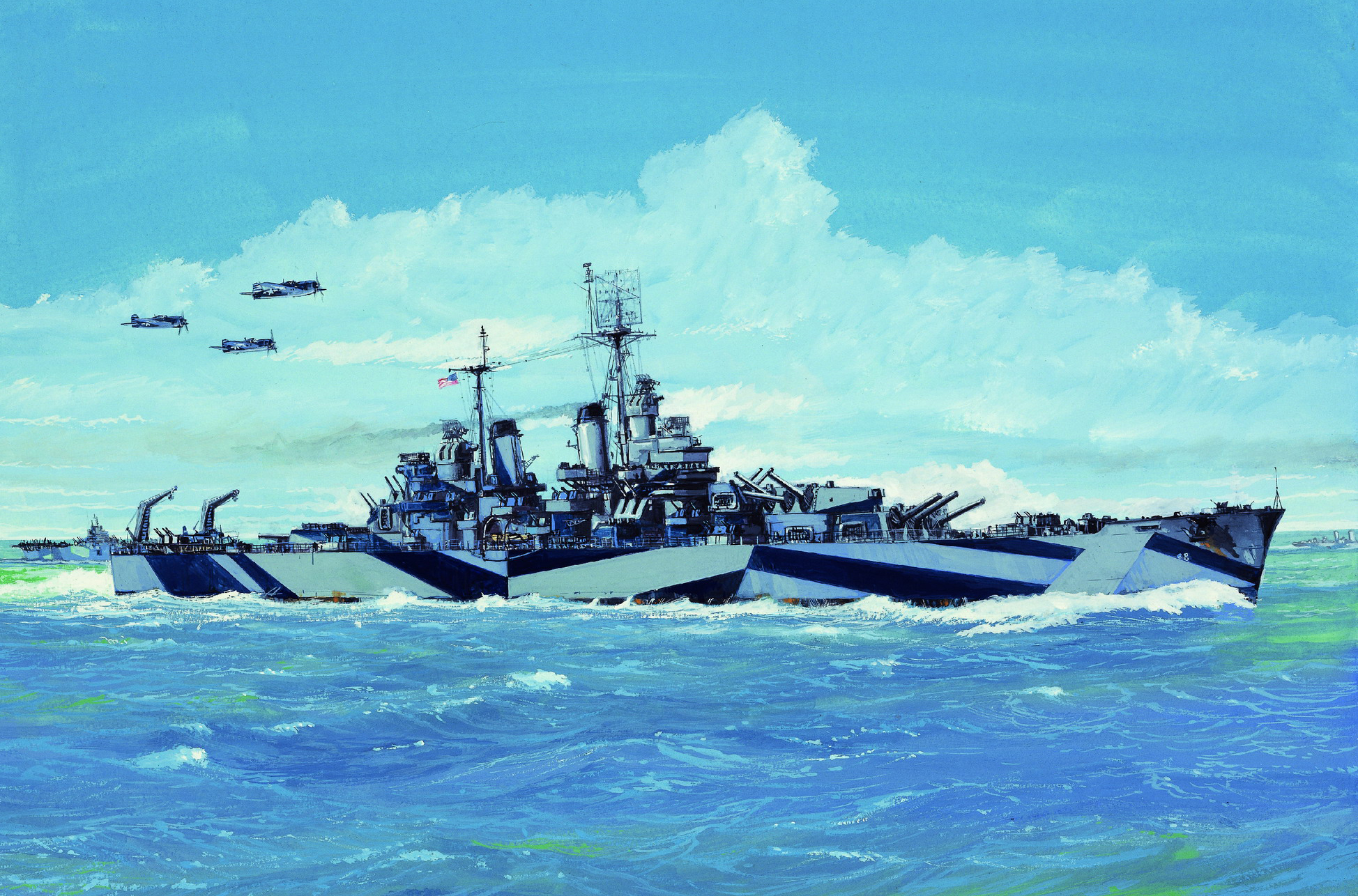 рисунок USS Baltimore CA-68