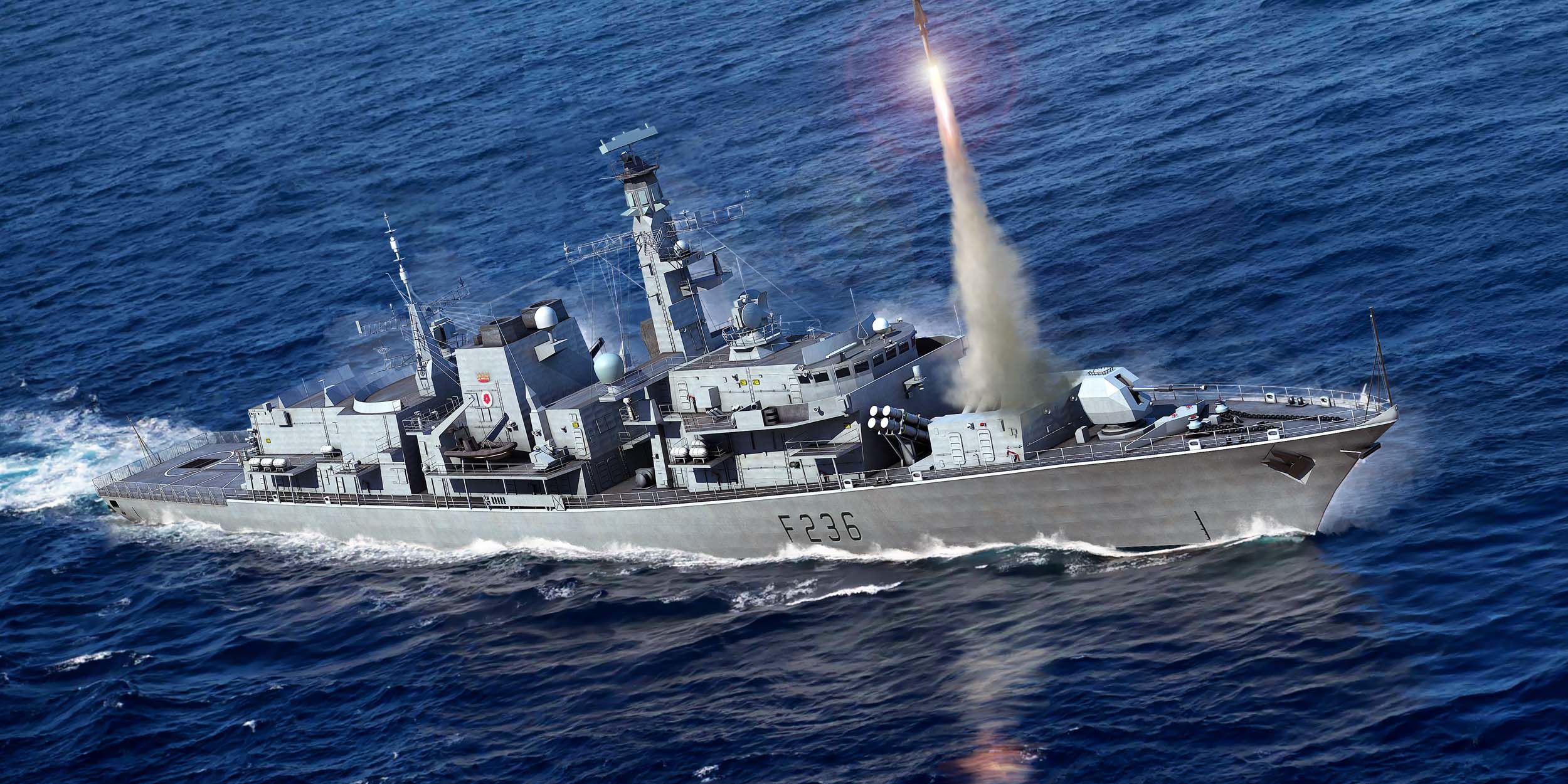 рисунок HMS Type 23 Frigate - Montrose (F236)