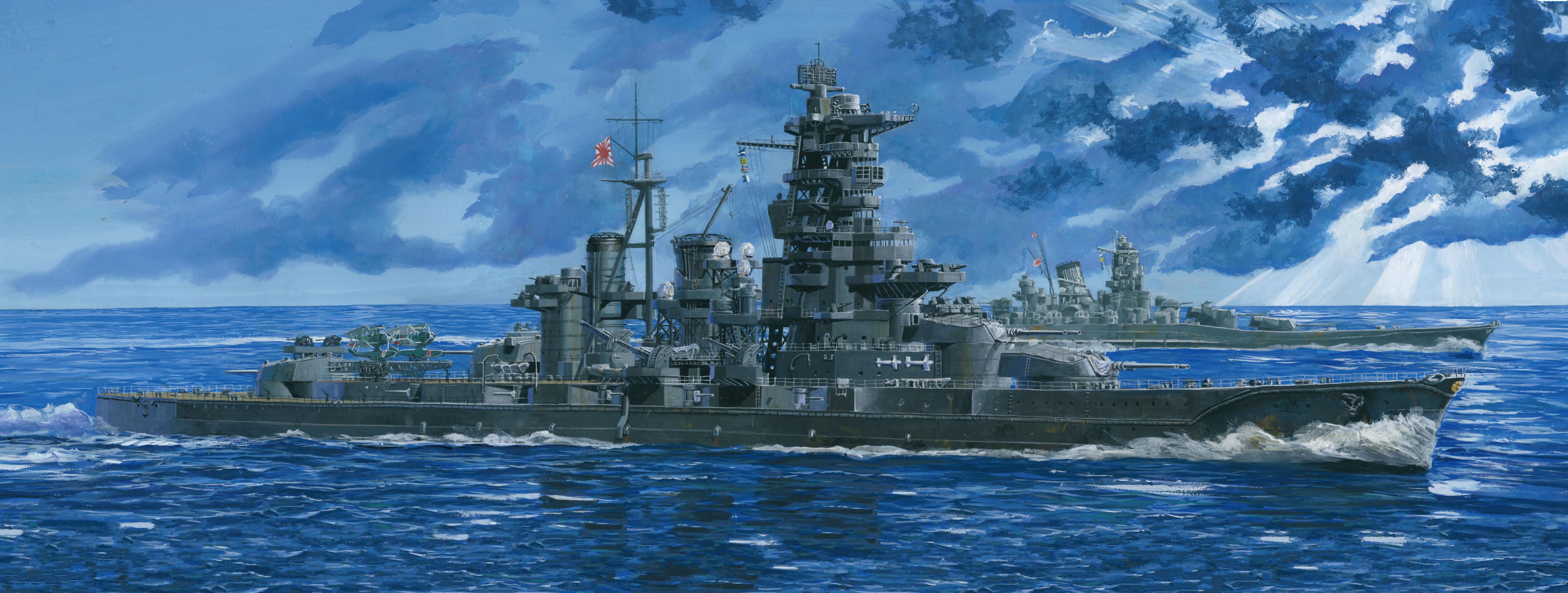 рисунок IJN Aircraft Battleship Haruna 1944
