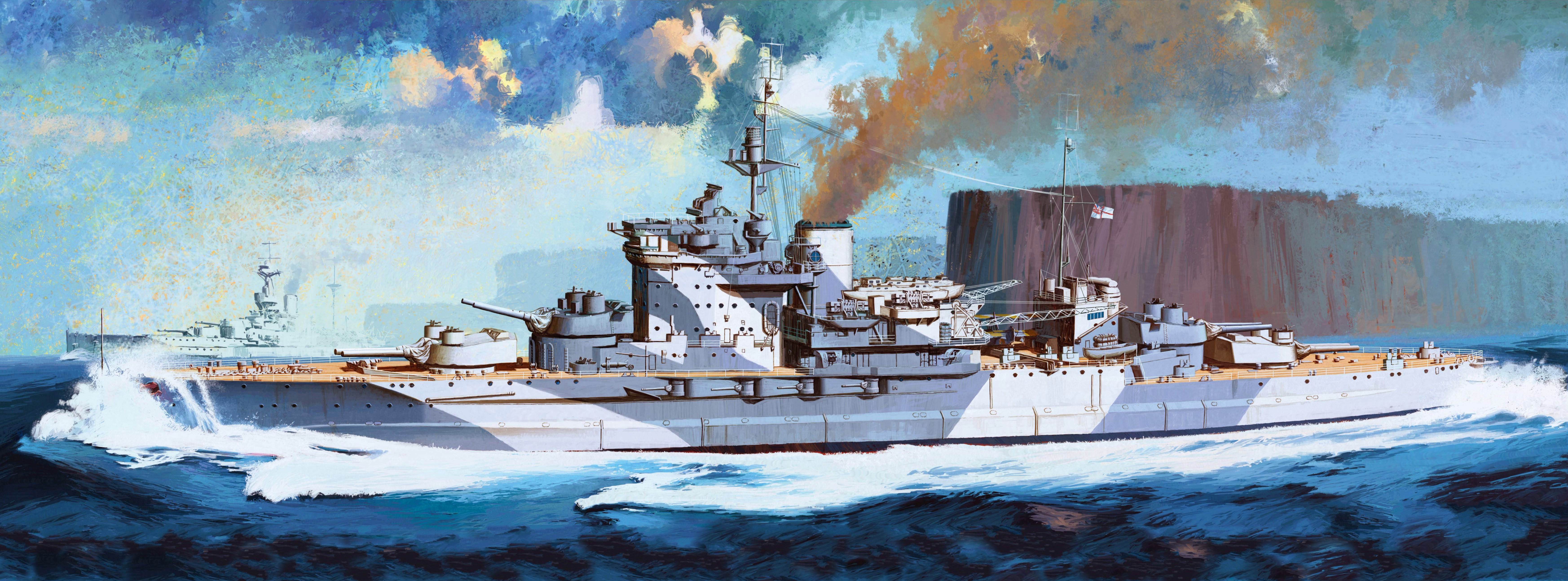 рисунок Queen Elizabeth Class HMS Warspite