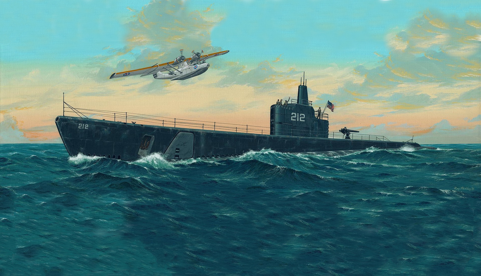 рисунок USS Gato SS-212 1941