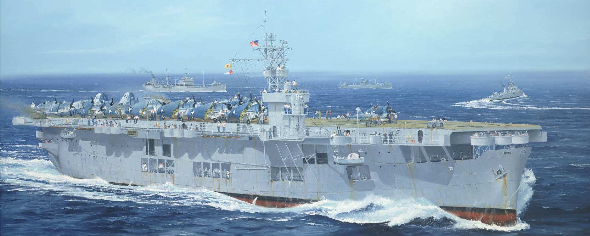 рисунок USS Sangamon (CVE-26)