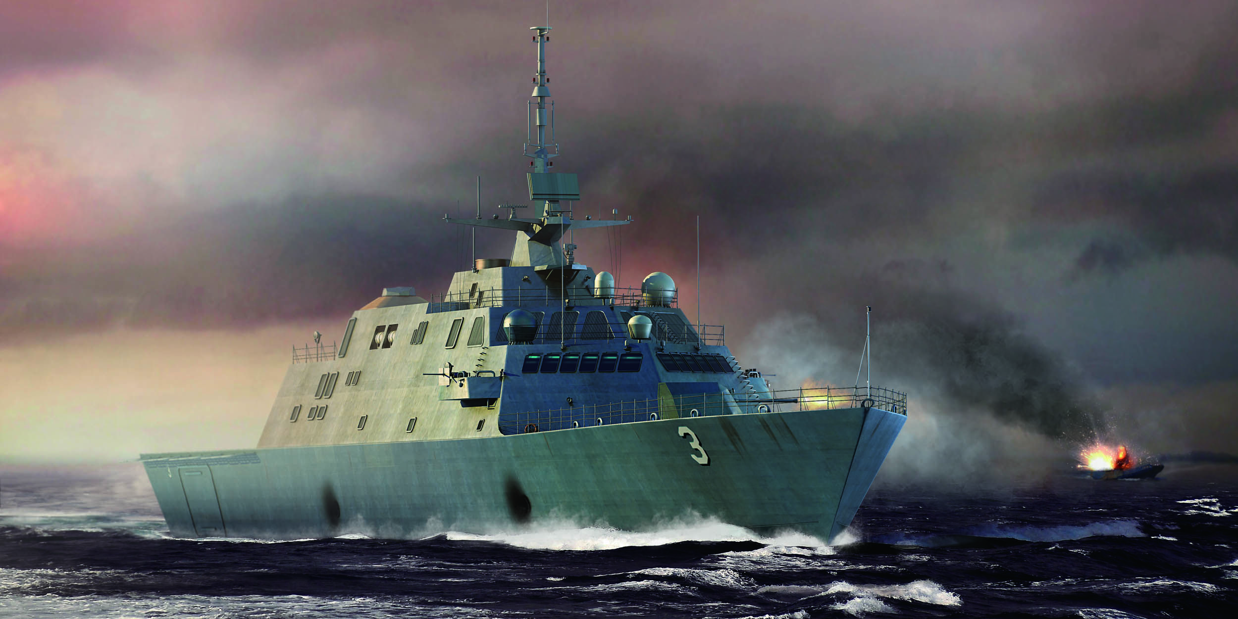 рисунок USS Fort Worth LCS-3