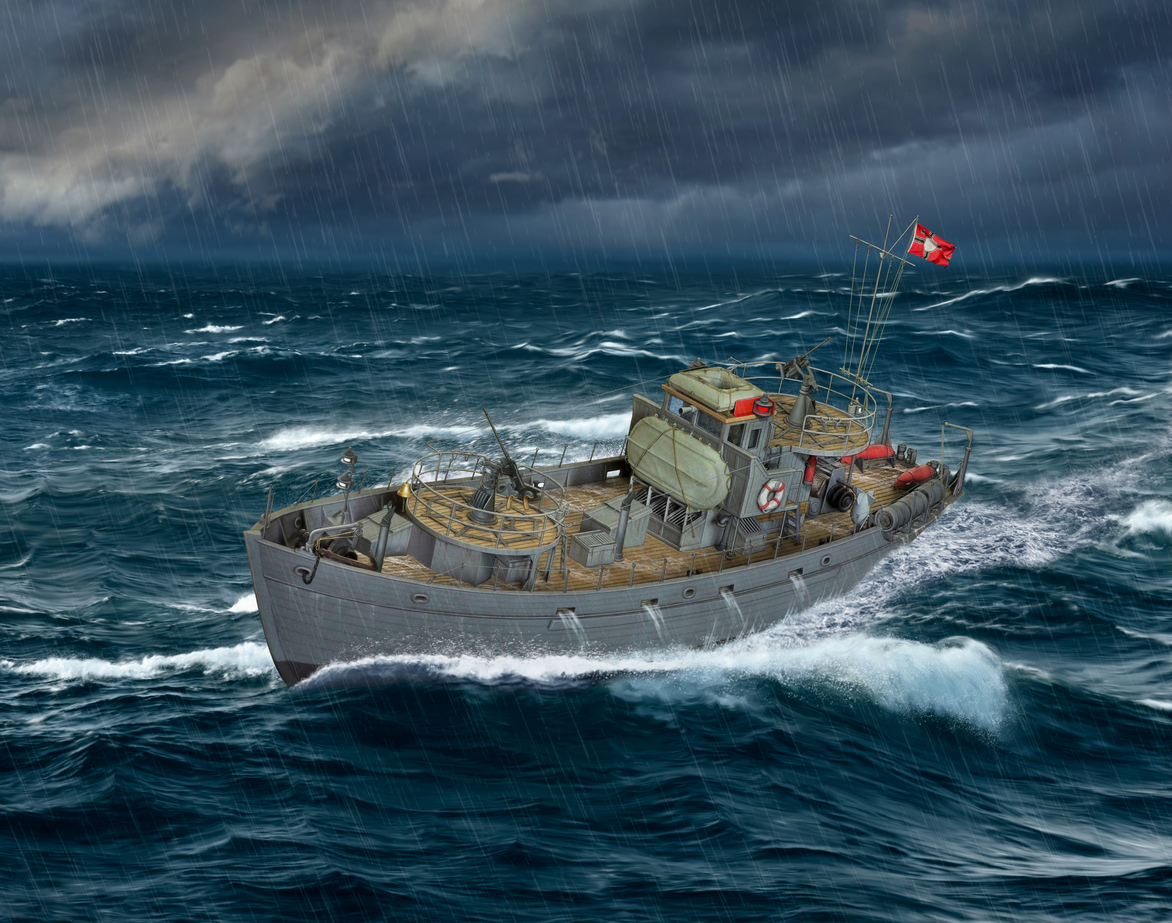 рисунок KFK Kriegsfischkutter German Multi-Purpose Boat
