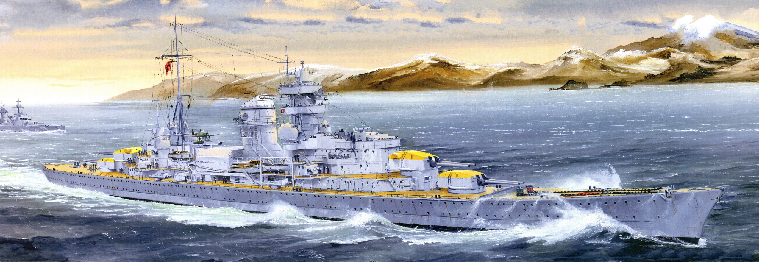 рисунок German Heavy Cruiser Blucher