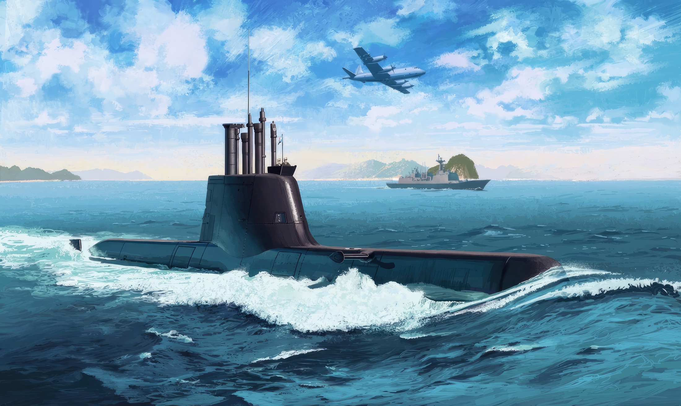 рисунок Type 214 Class Submarine