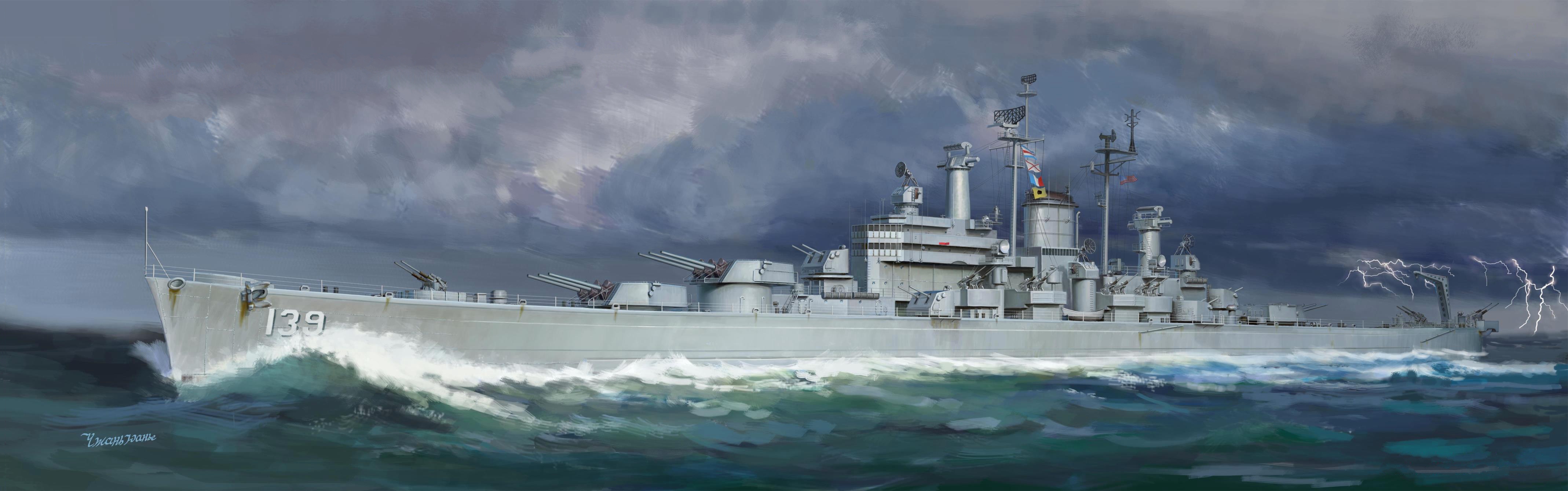 рисунок USS Salem CA-139