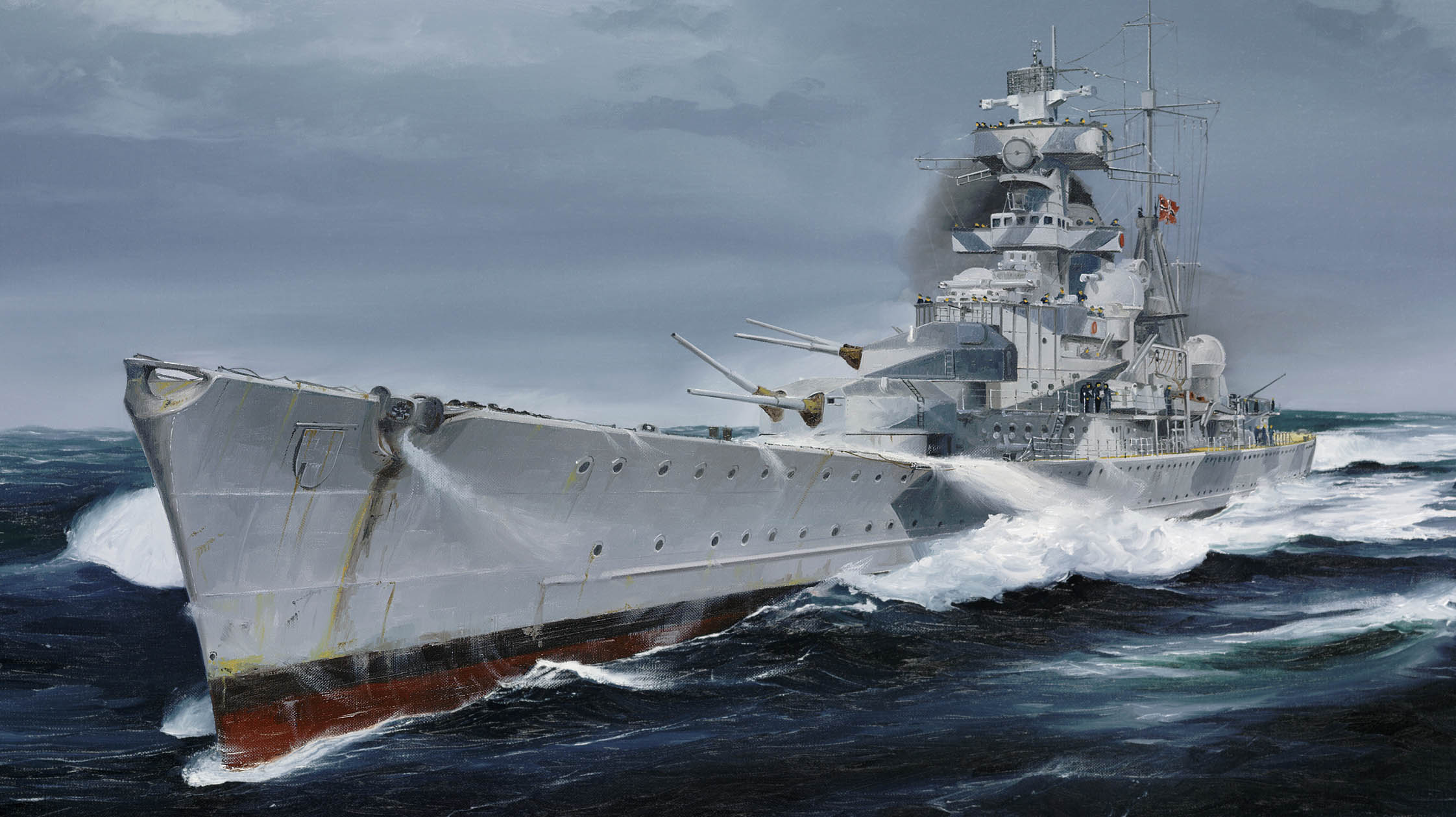рисунок German Cruiser Admiral Hipper 1940