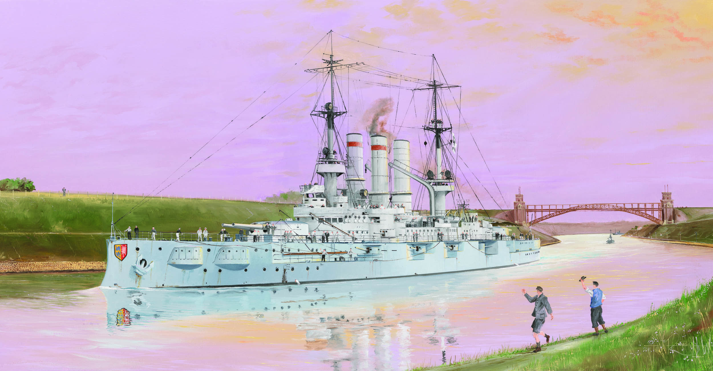 рисунок Schleswig-Holstein Battleship 1908