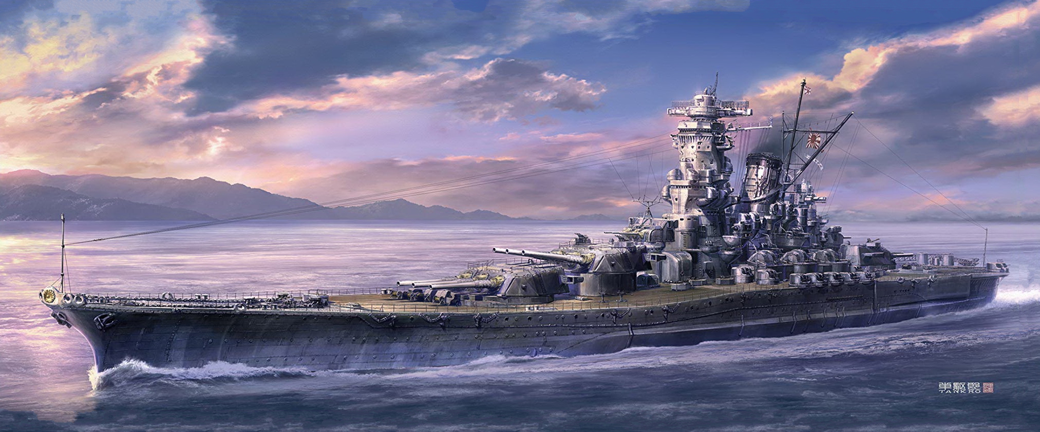 рисунок IJN Battleship Yamato