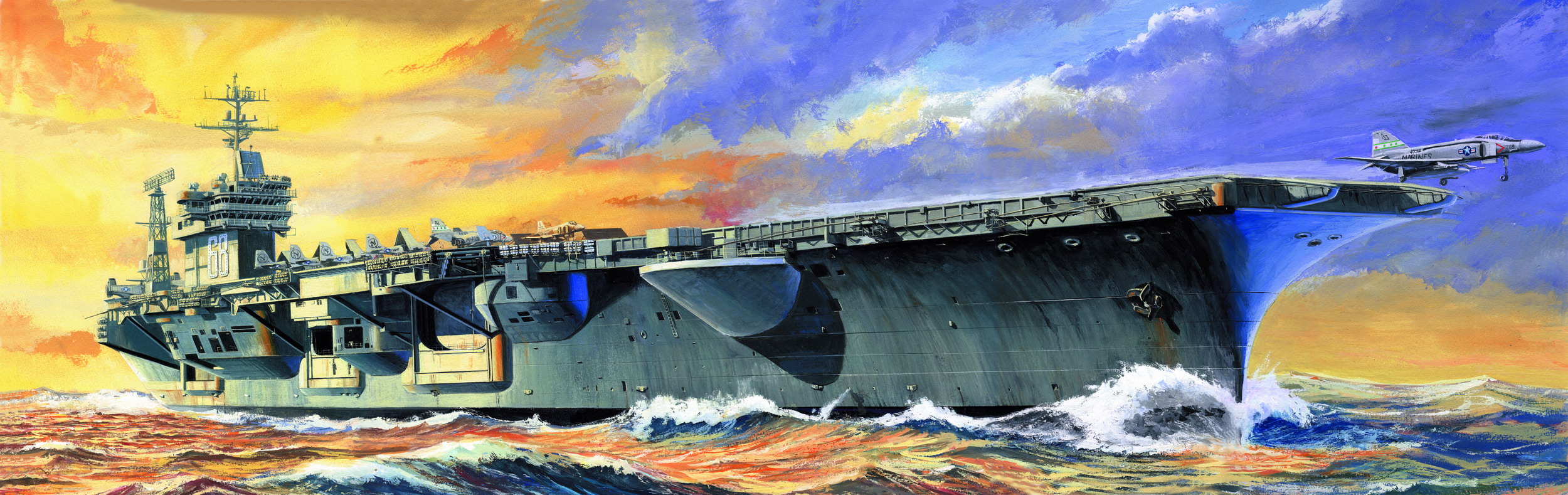 рисунок USS Nimitz CVN-68