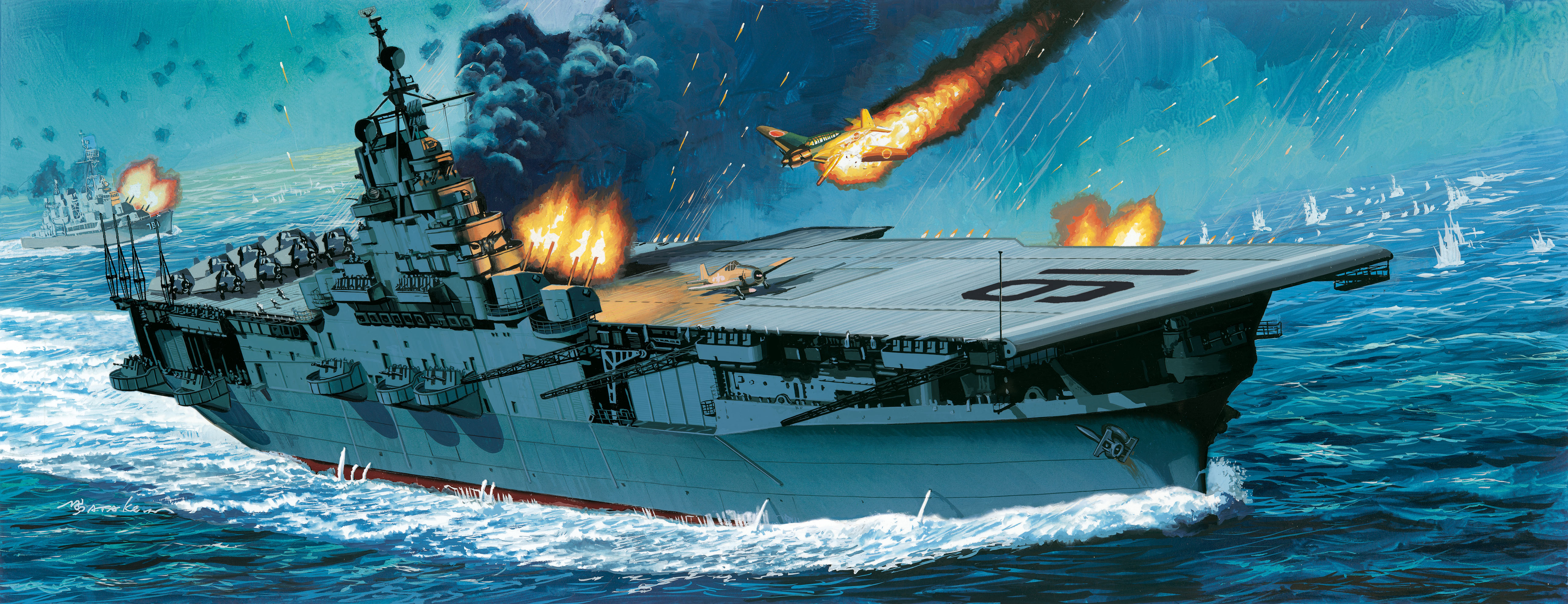 рисунок USS Lexington CV-16