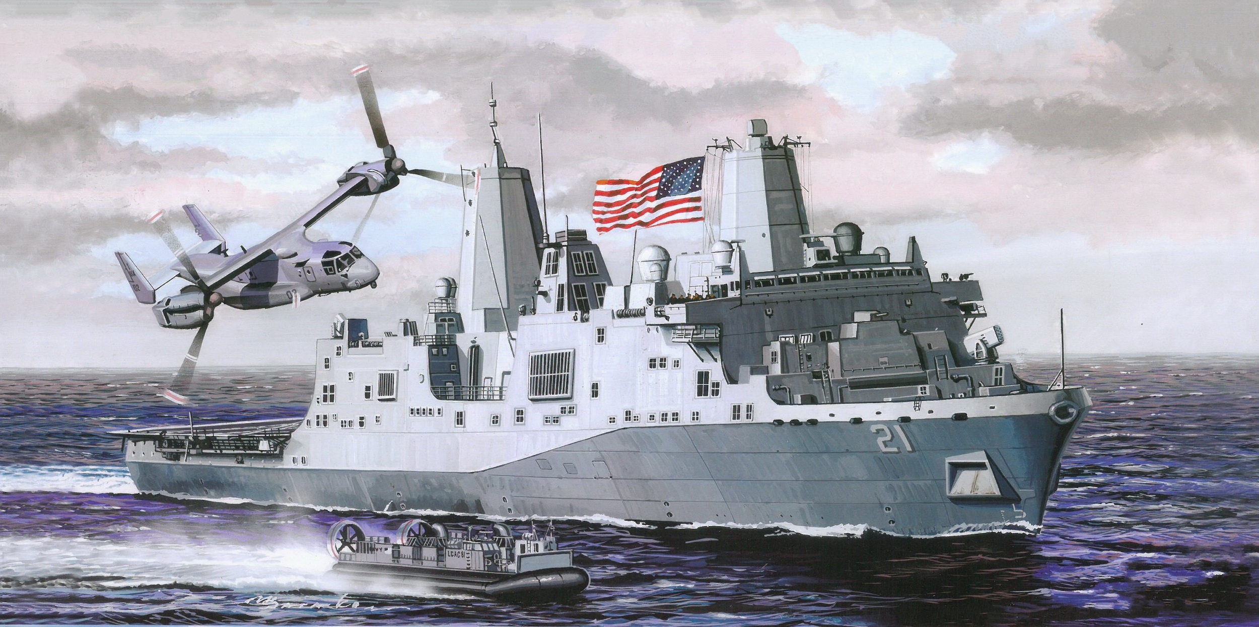 рисунок USS New York (LPD-21)