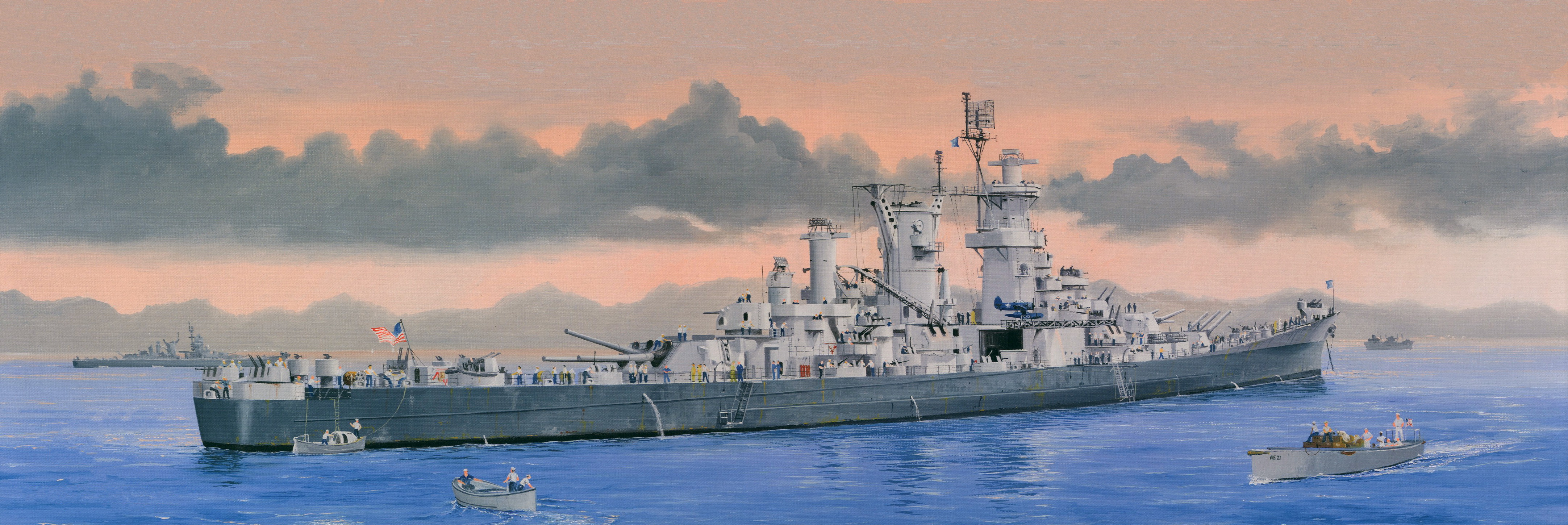 рисунок USS Guam (CB-2)