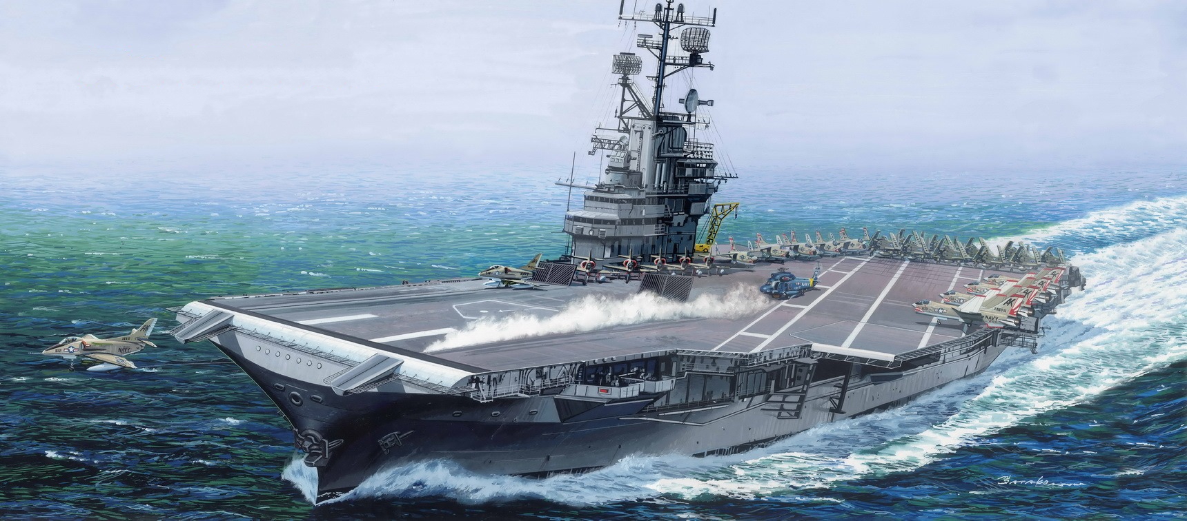 рисунок USS Intrepid (CV-11)