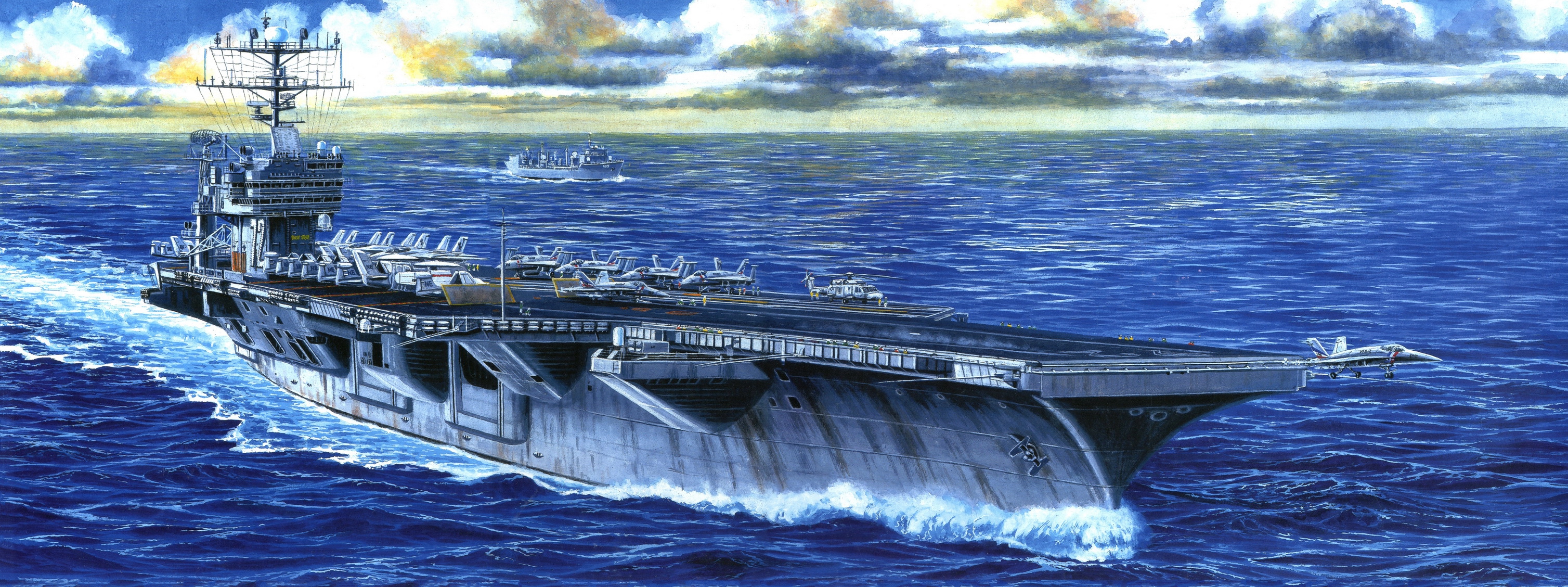 рисунок US Navy Aircraft Carrier Abraham Lincoln (CVN-72)