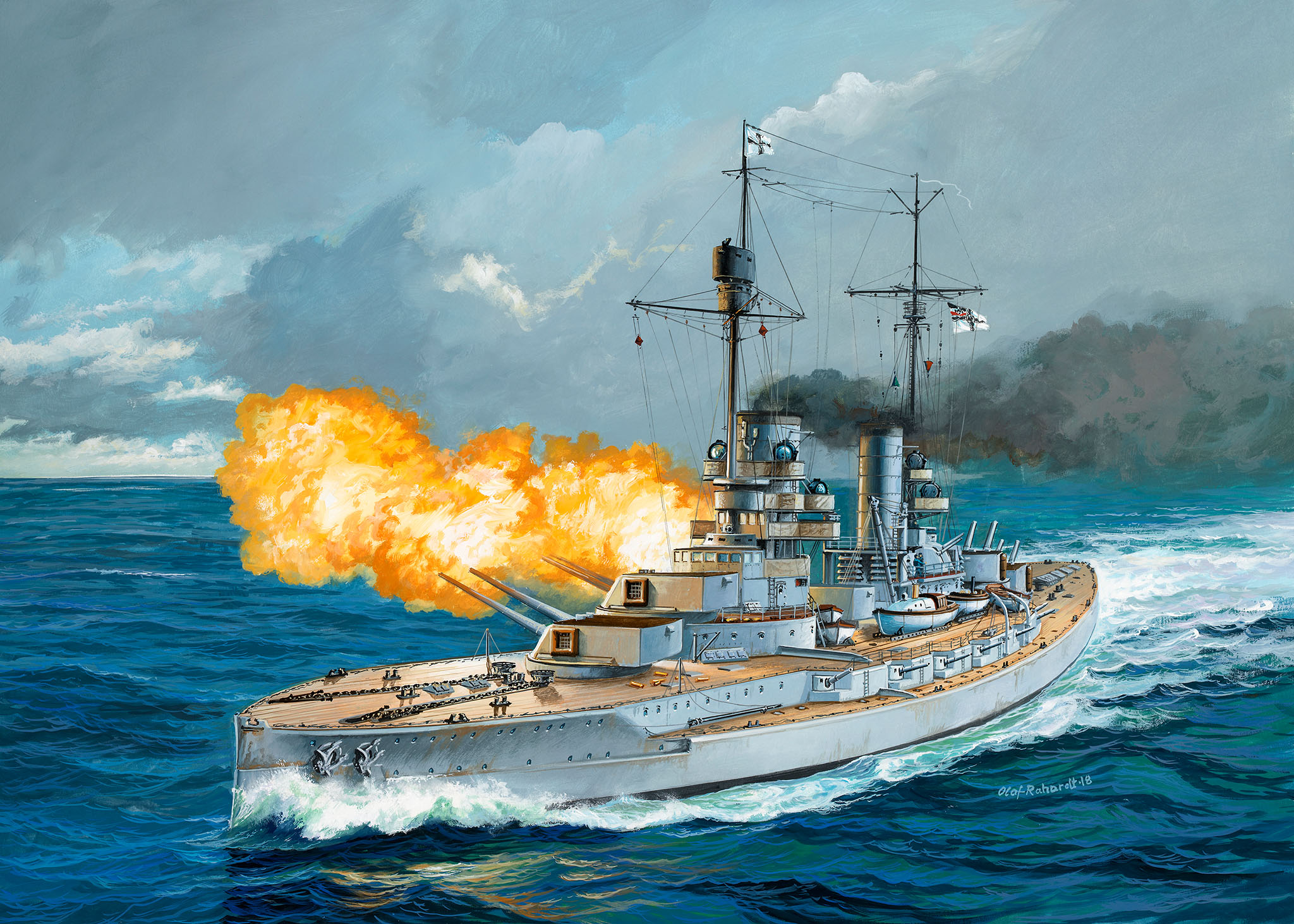 рисунок German Battleship SMS Koenig