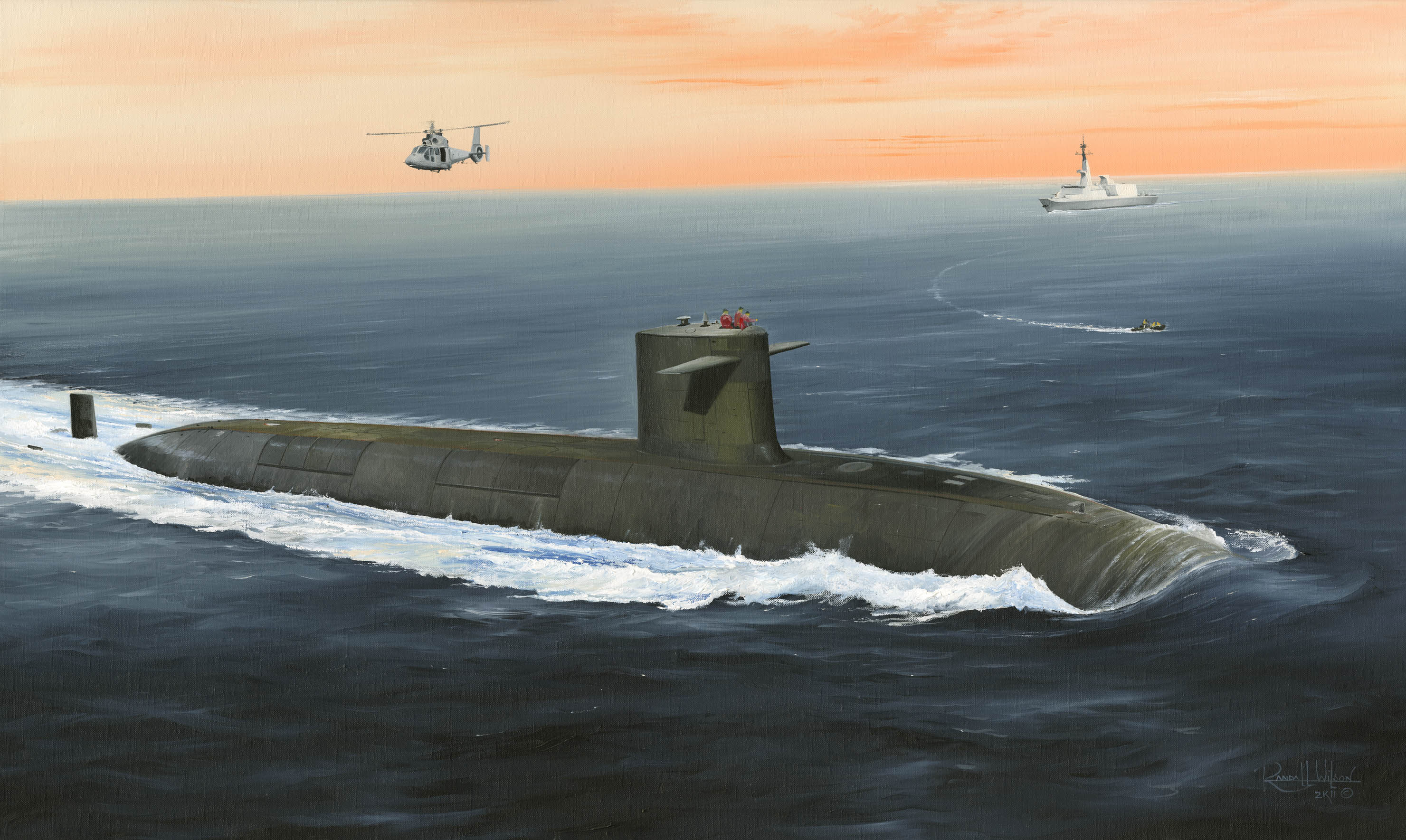 рисунок French Navy Le Triomphant SSBN