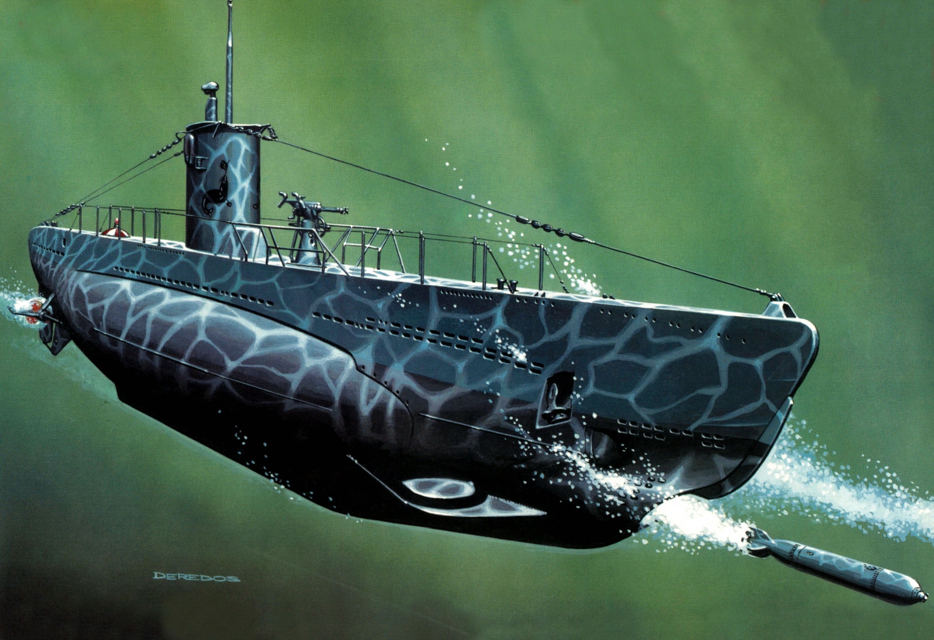 рисунок German U-Boot U-60 (Type IIC )