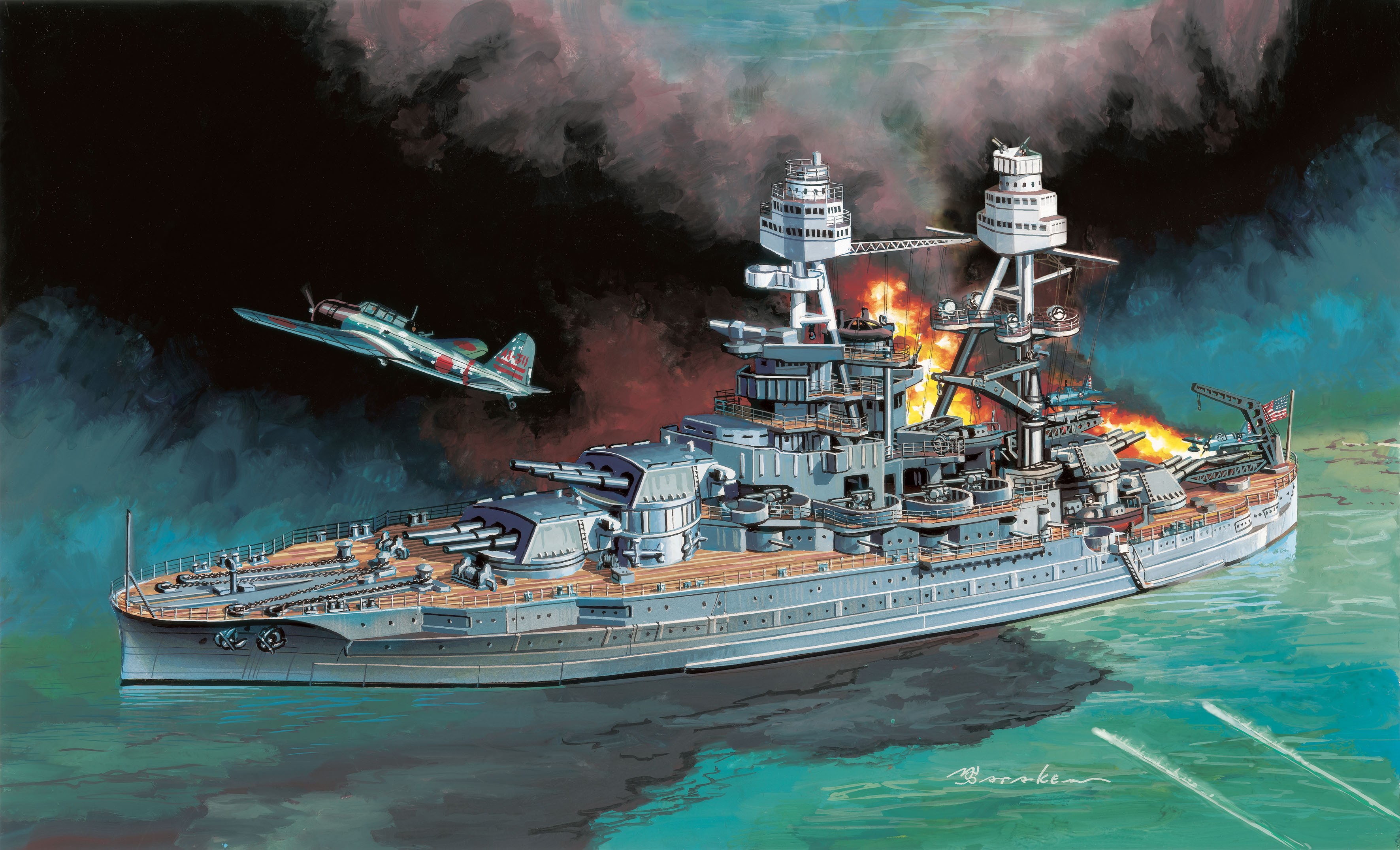 рисунок Pearl Harbor Attack (7 December 1941)