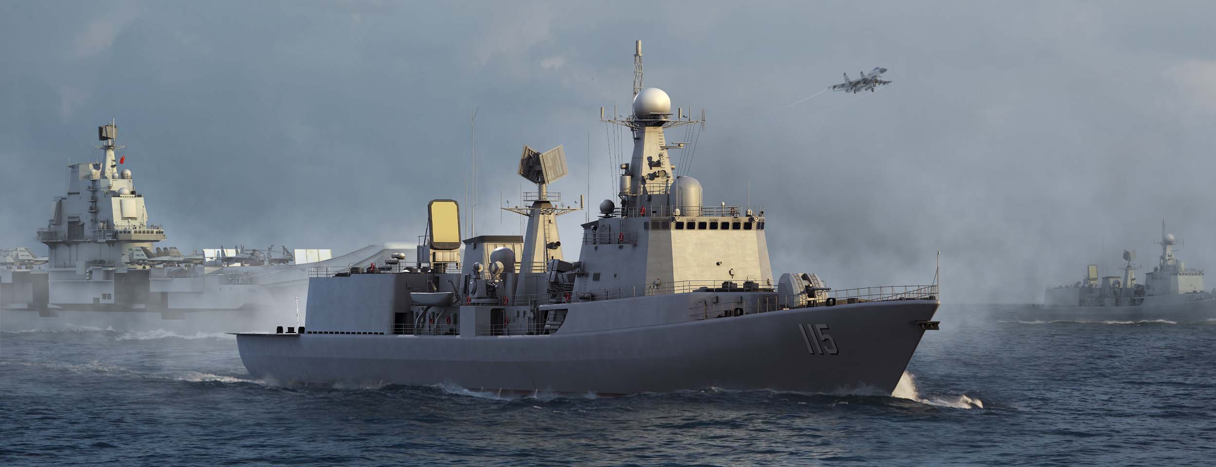 рисунок PLA Navy Type 051C DDG-115 Shenyang