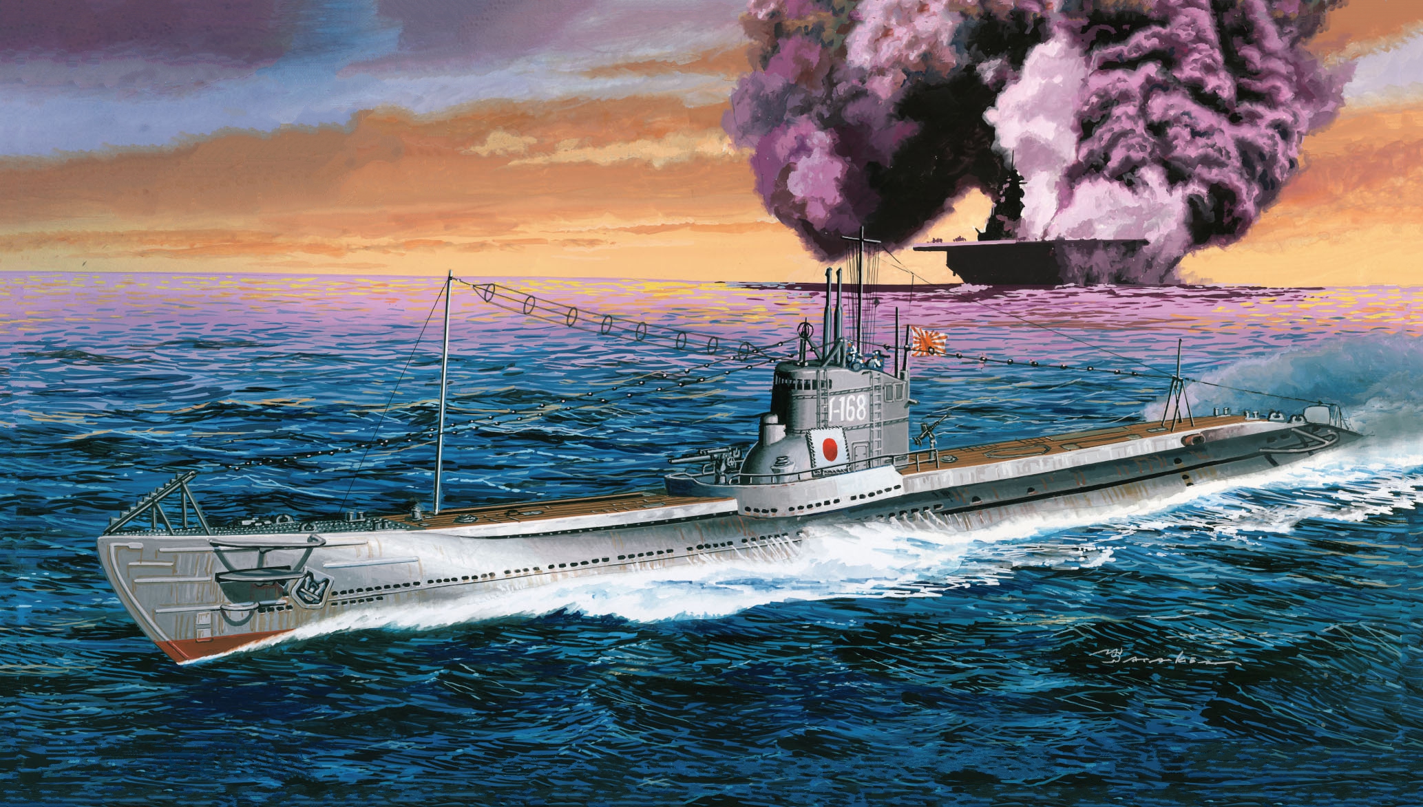 рисунок IJN Submarine Kaidai Type 6a I-168