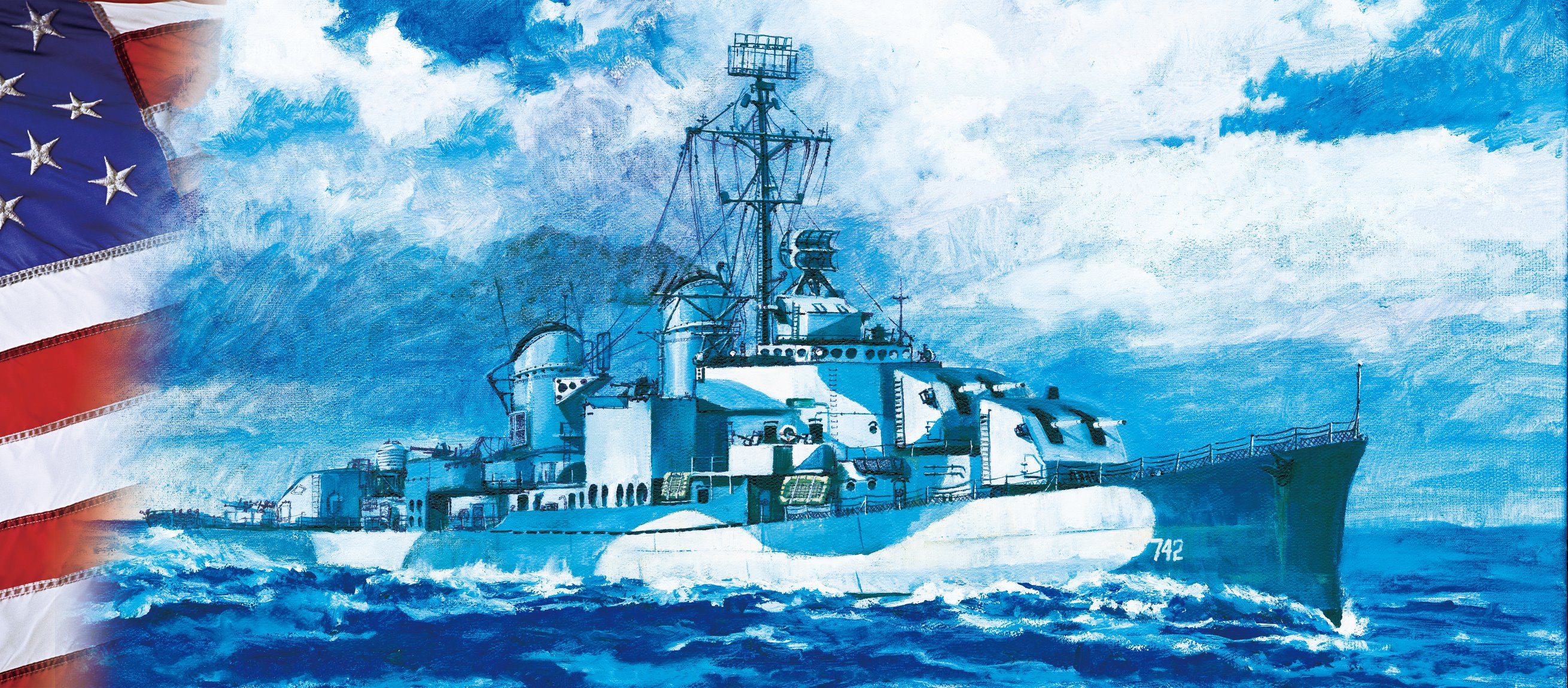 рисунок USS Gearing Class DD-742 Frank Knox