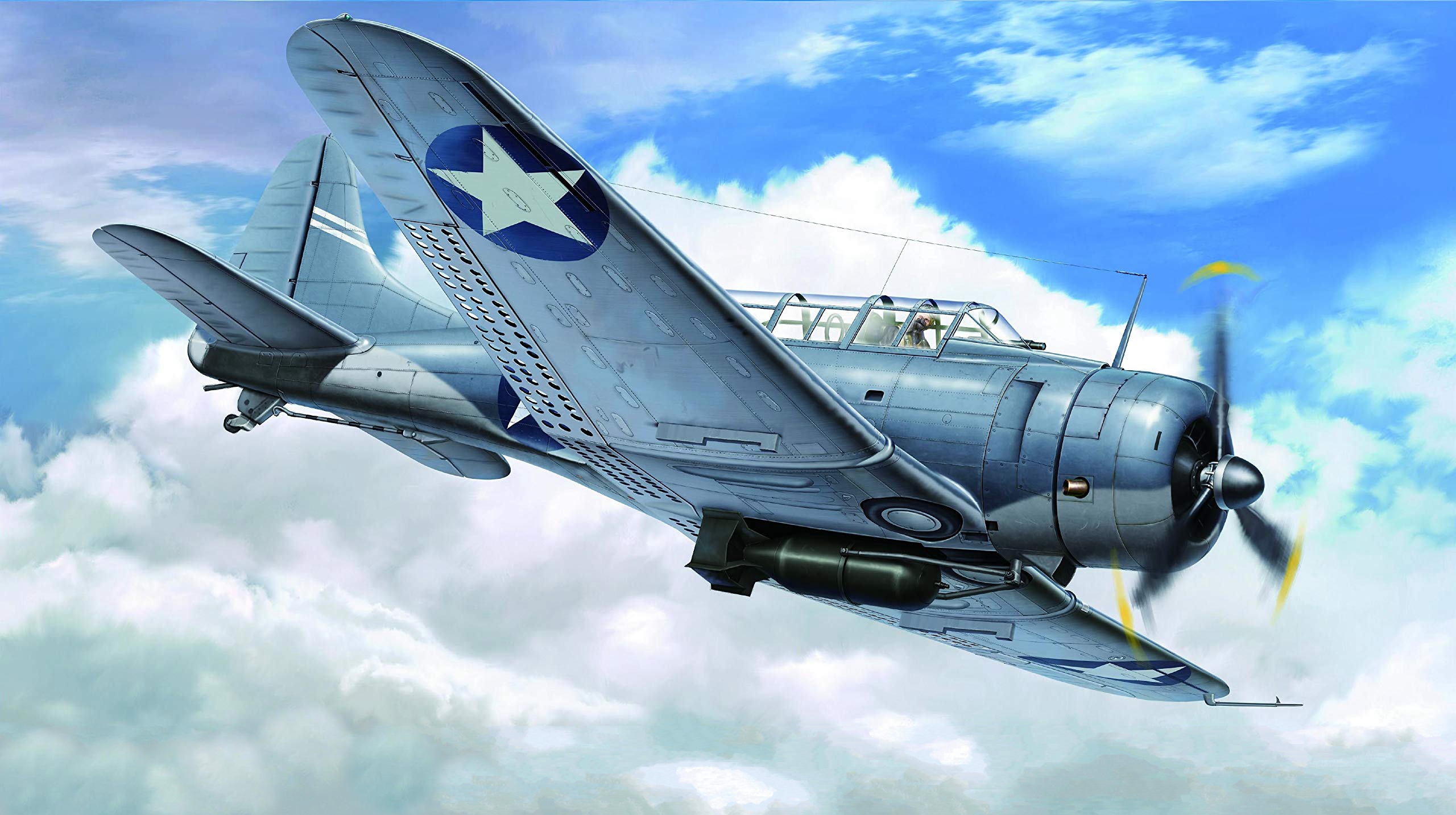 рисунок SBD-3 Dauntless Midway 1942