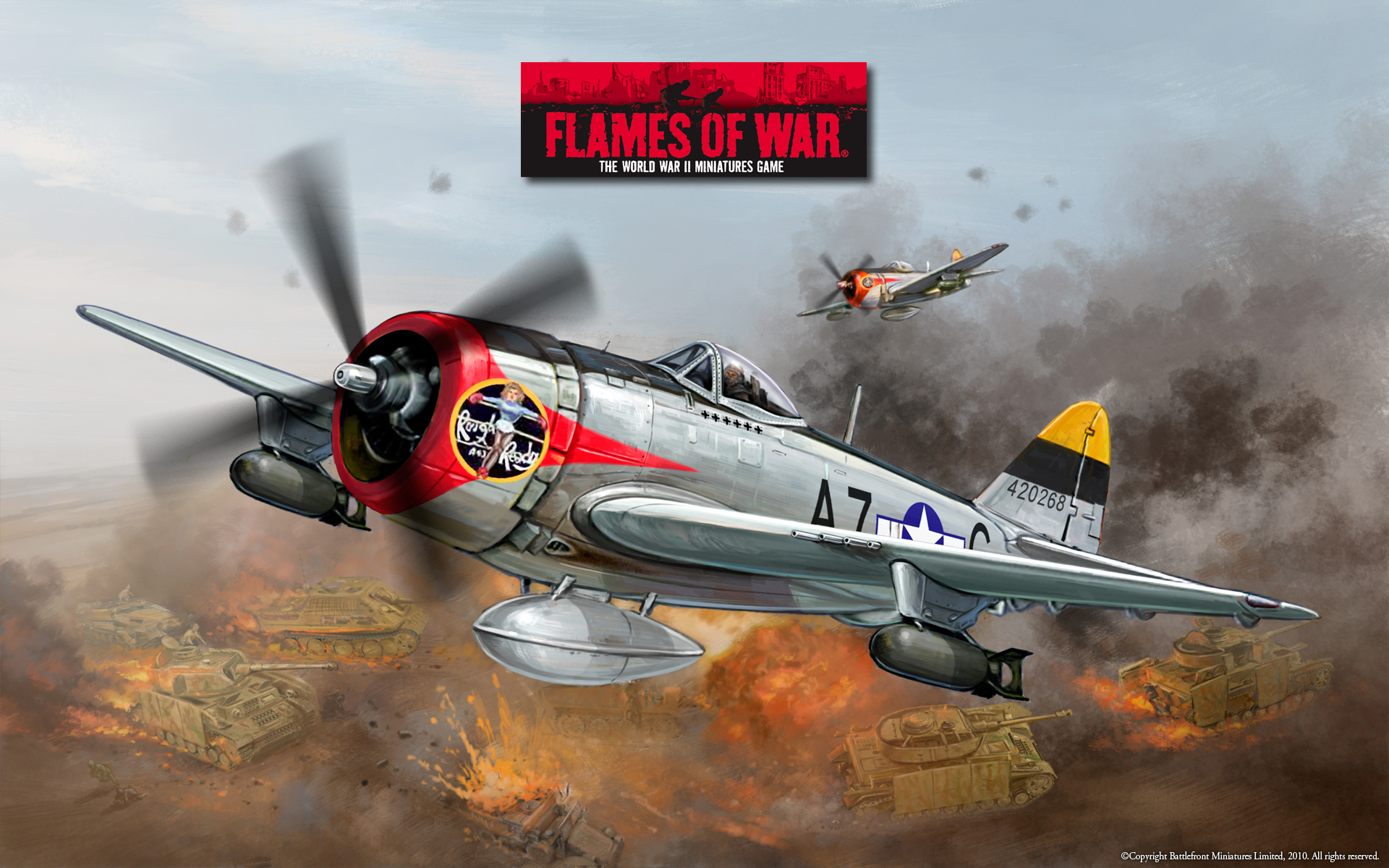 рисунок Flames Of War P-47