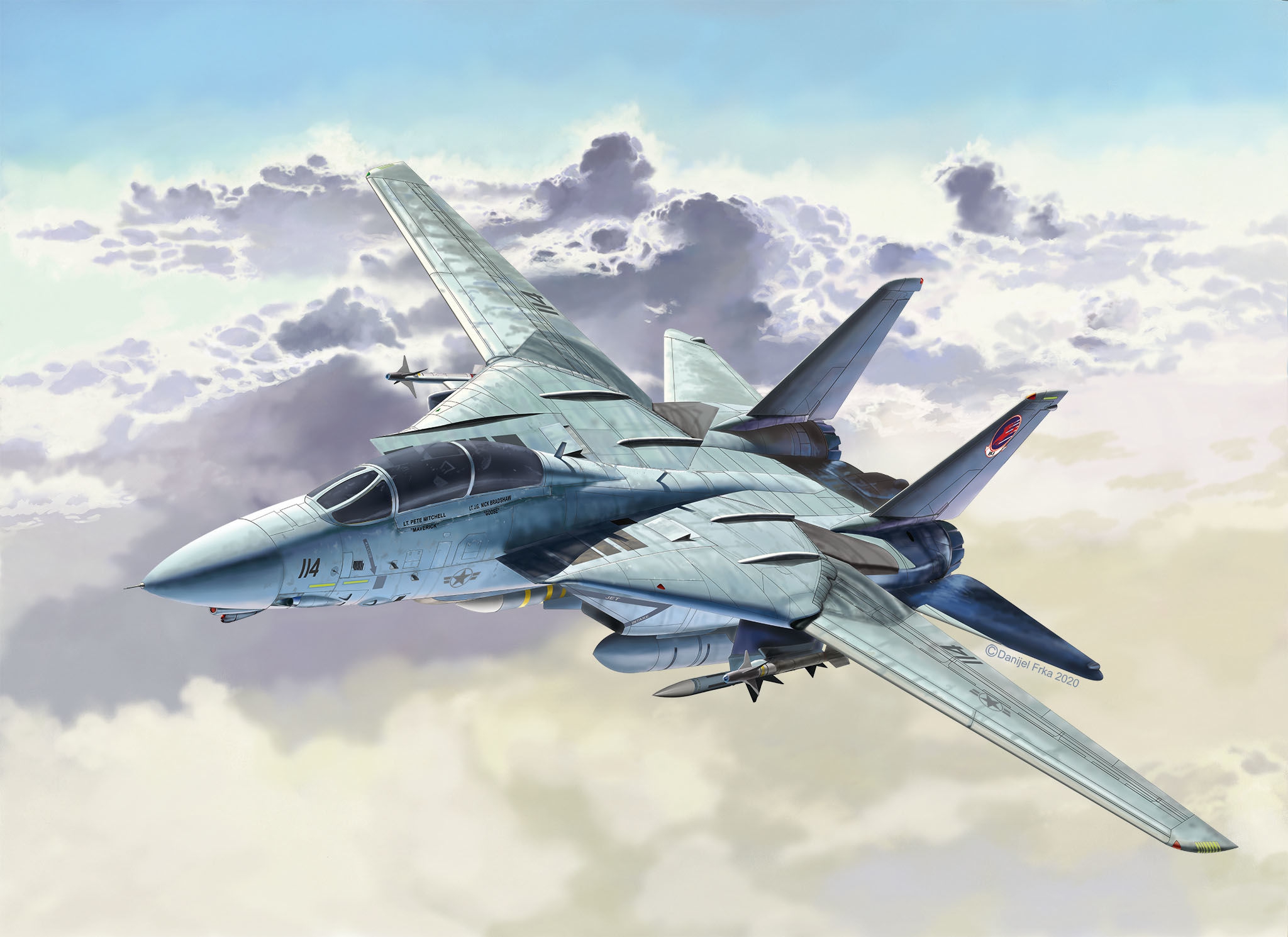 рисунок Top Gun Maverick's F-14A Tomcat