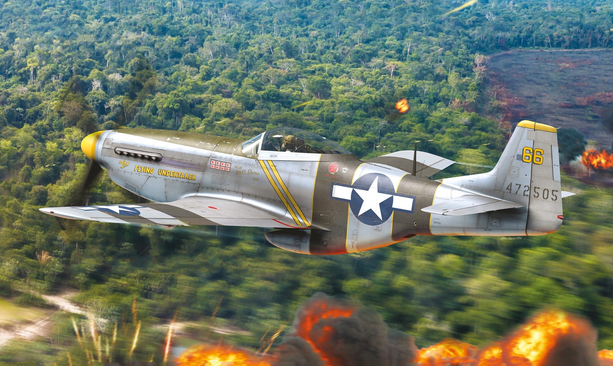 рисунок P-51D-20 Mustang